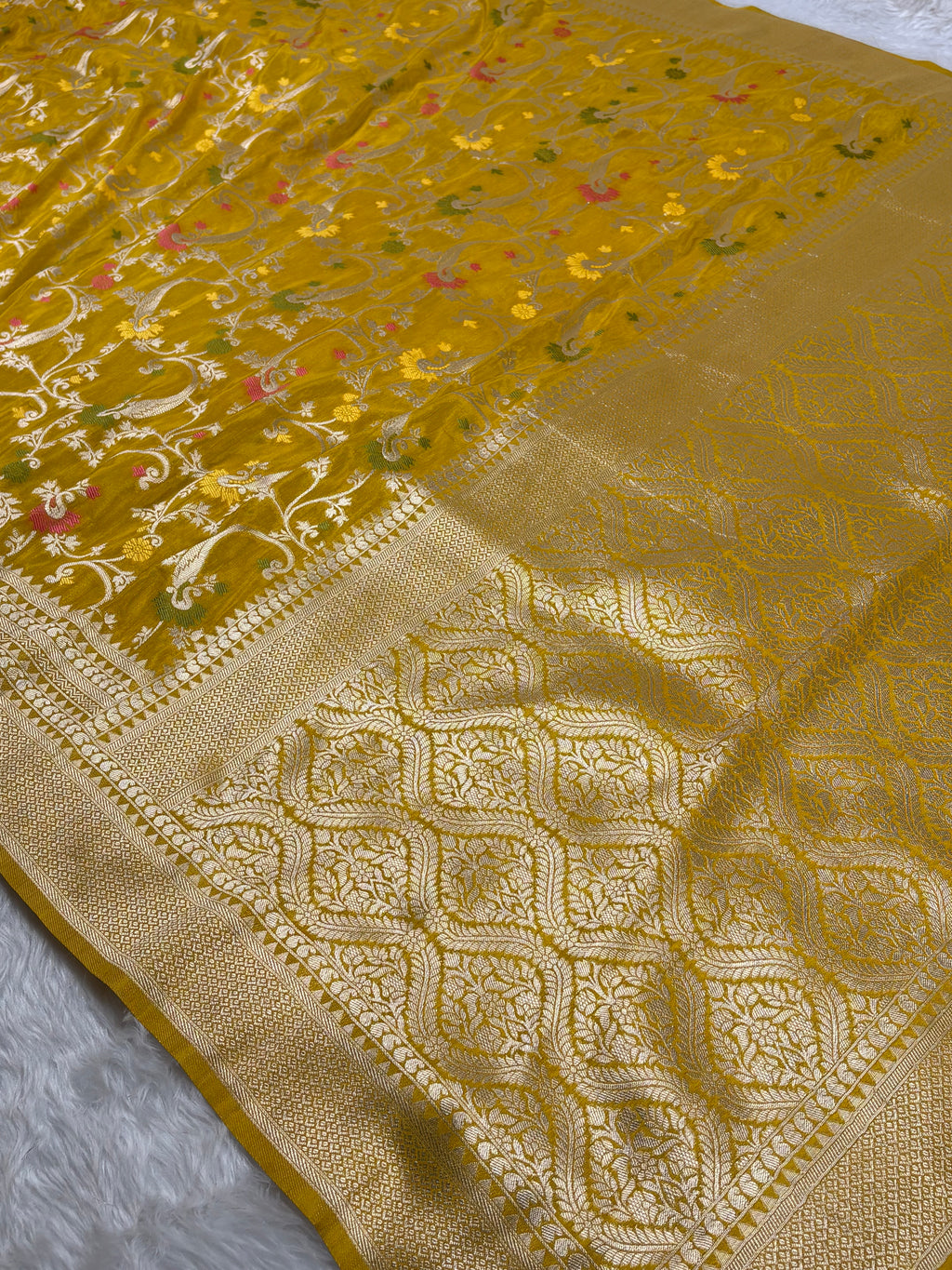 Banarasi Linen Pashmina Saree