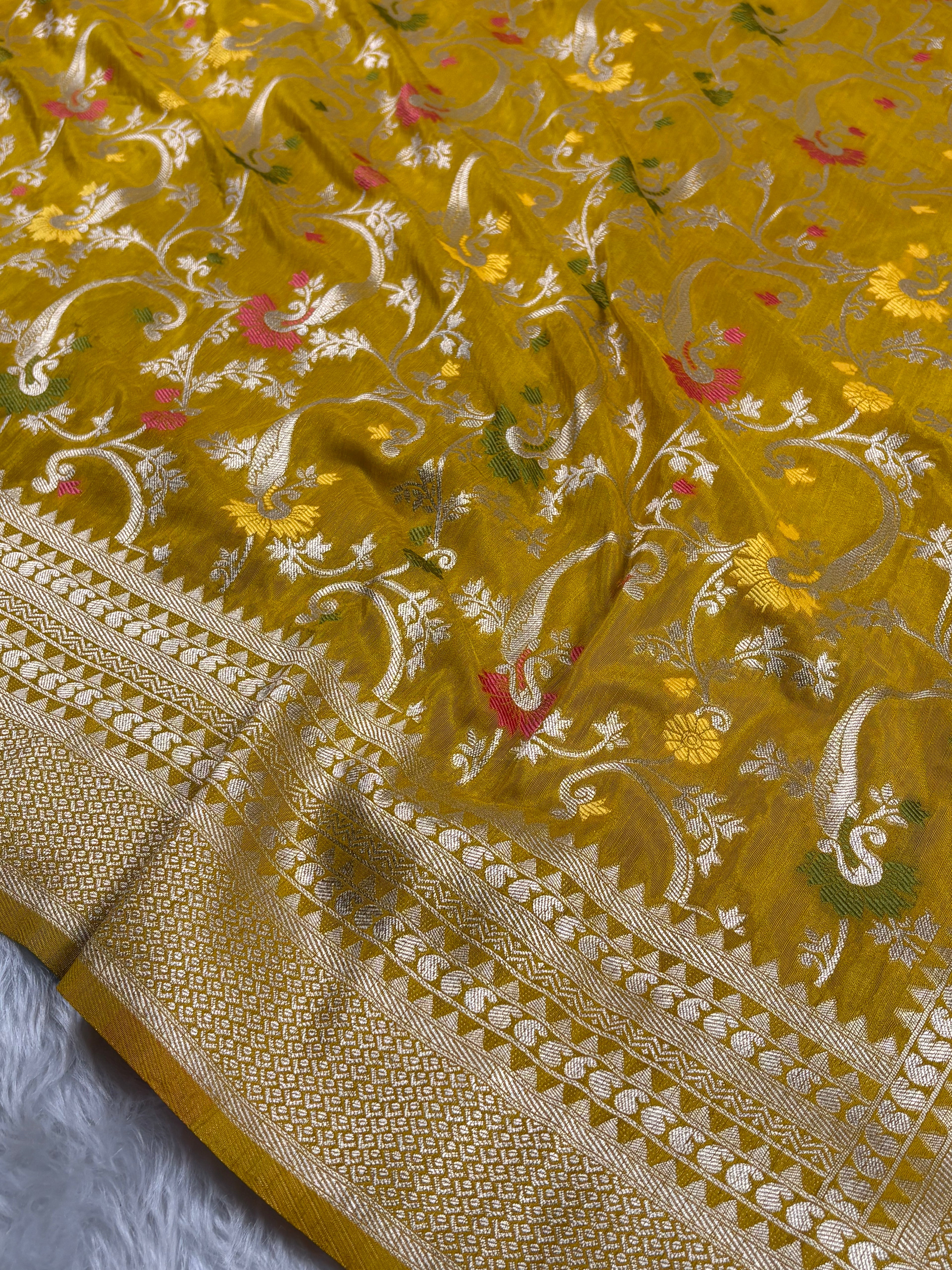 Banarasi Linen Pashmina Saree