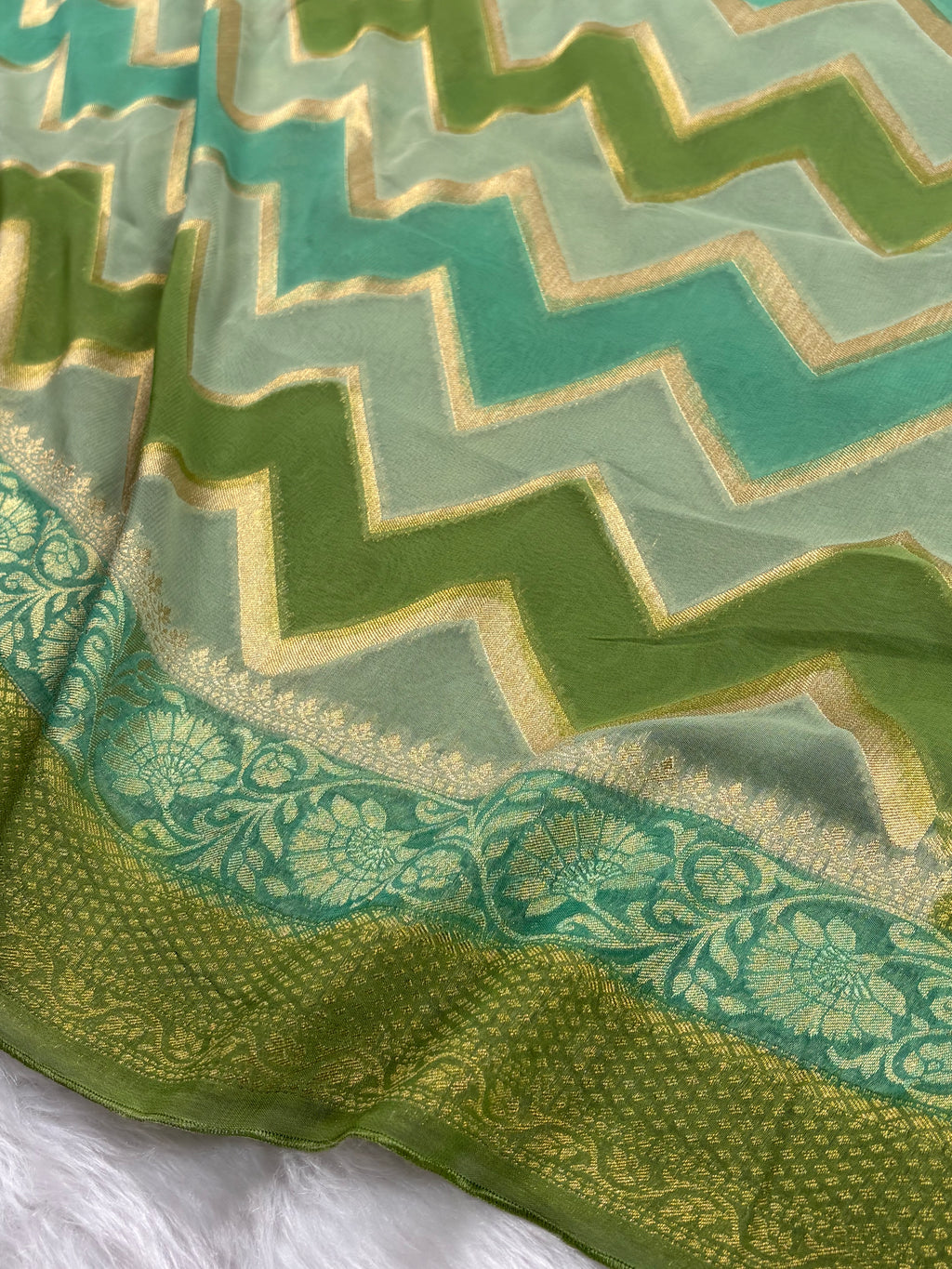 Khaddi Georgette Banarasi Saree