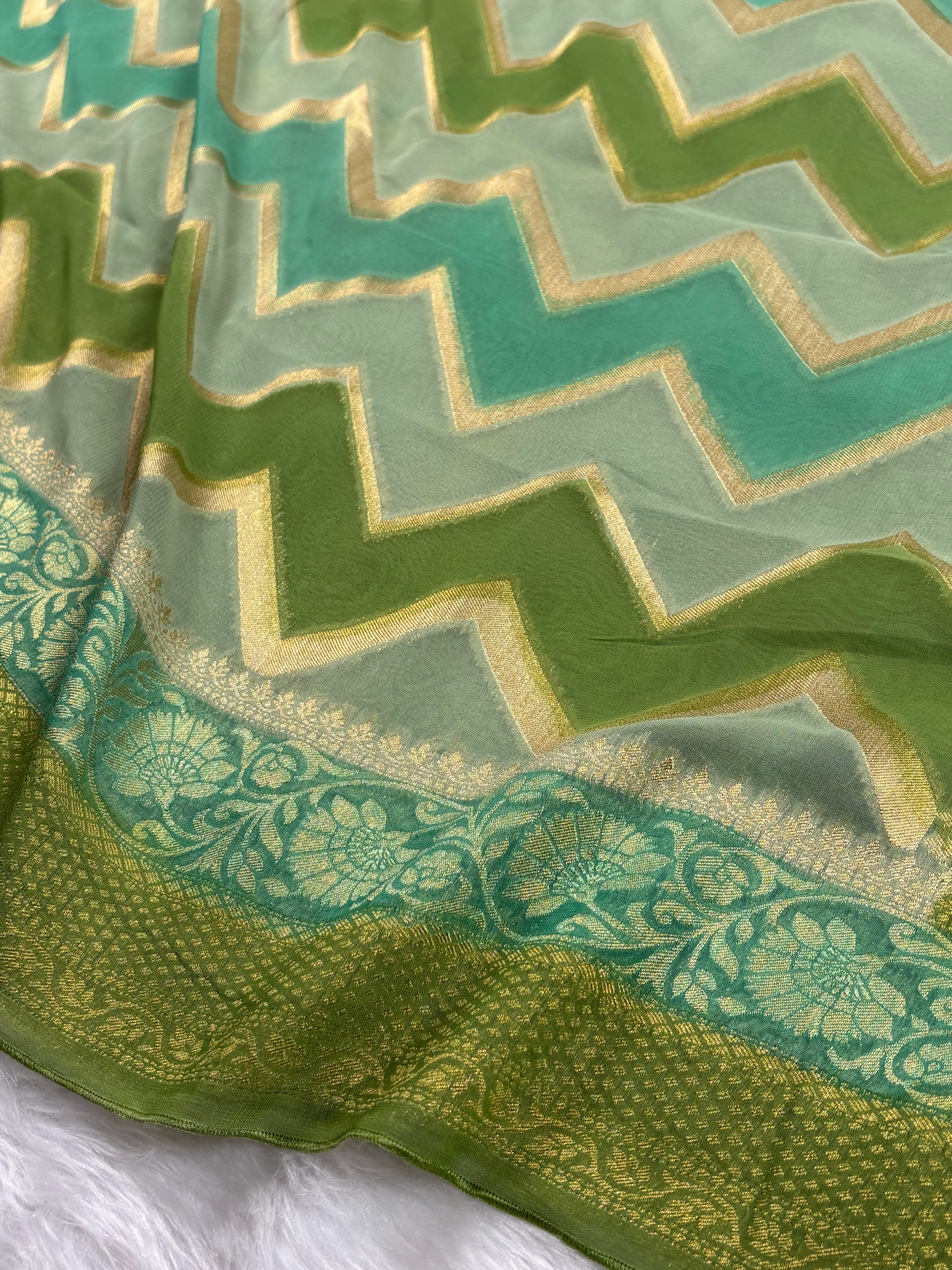 Khaddi Georgette Banarasi Saree