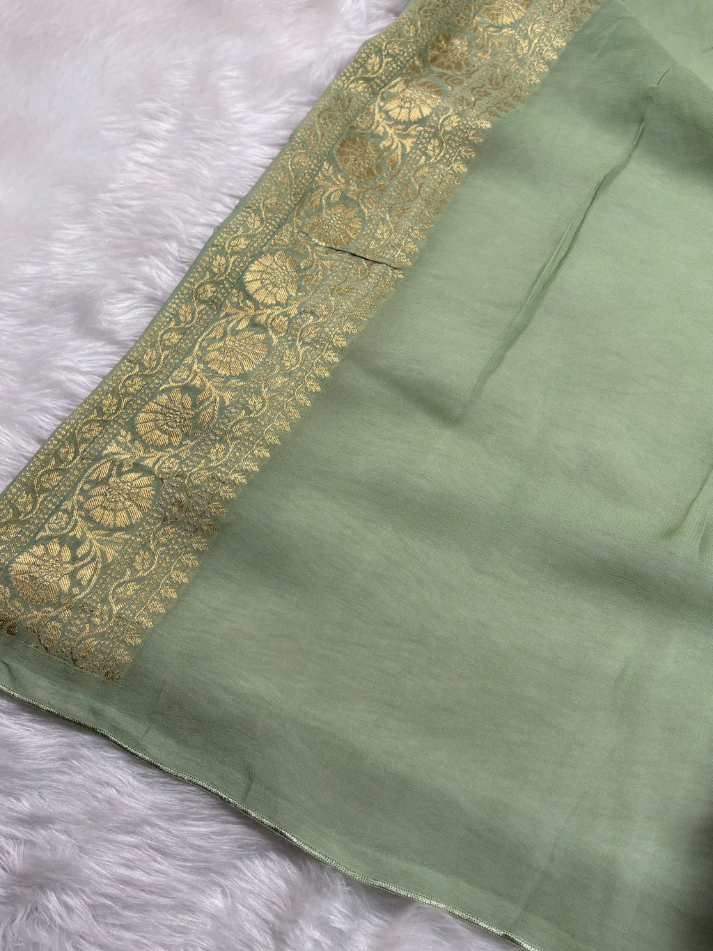 Khaddi Georgette Banarasi Saree