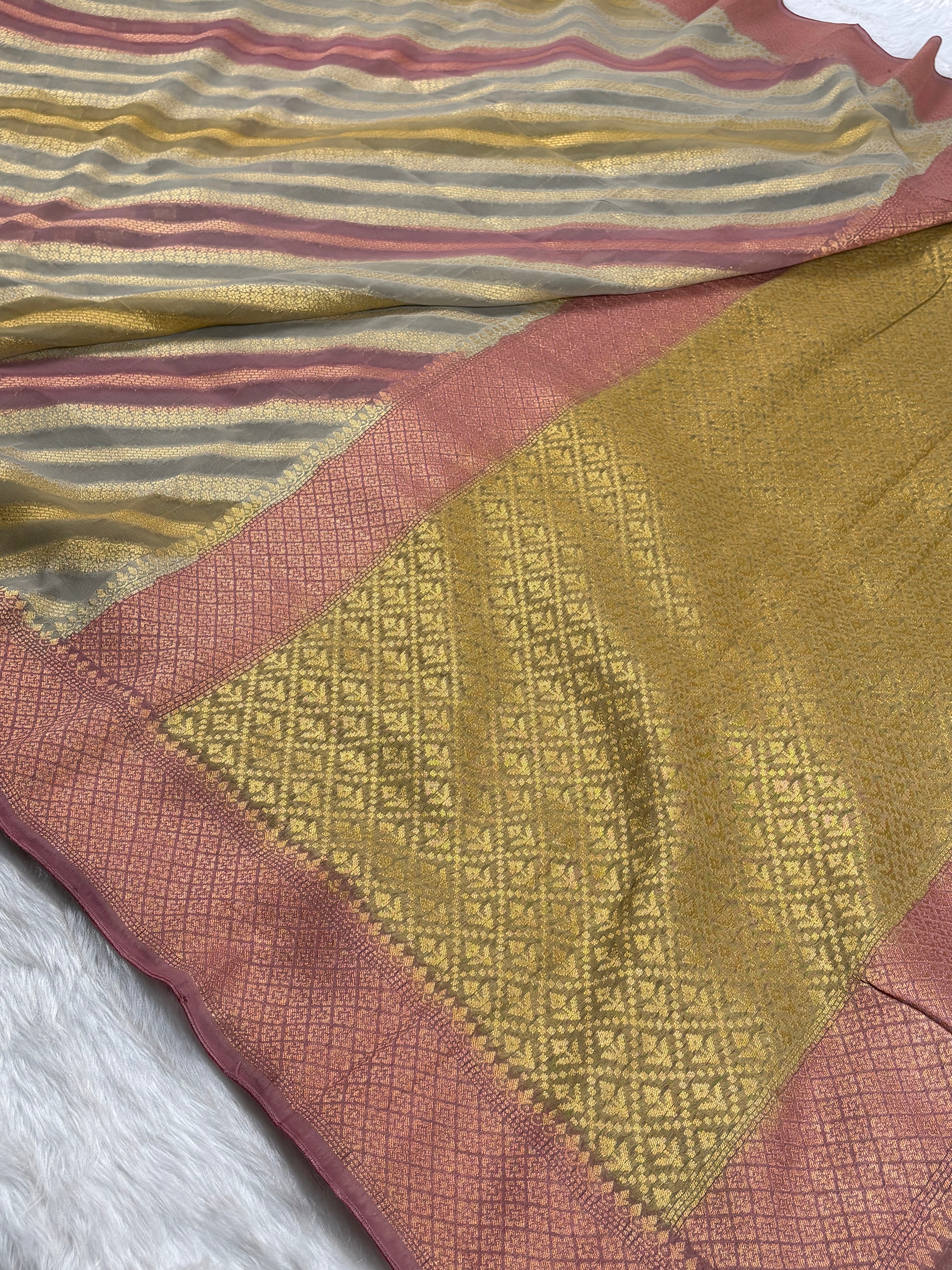 Khaddi Georgette Banarasi Saree