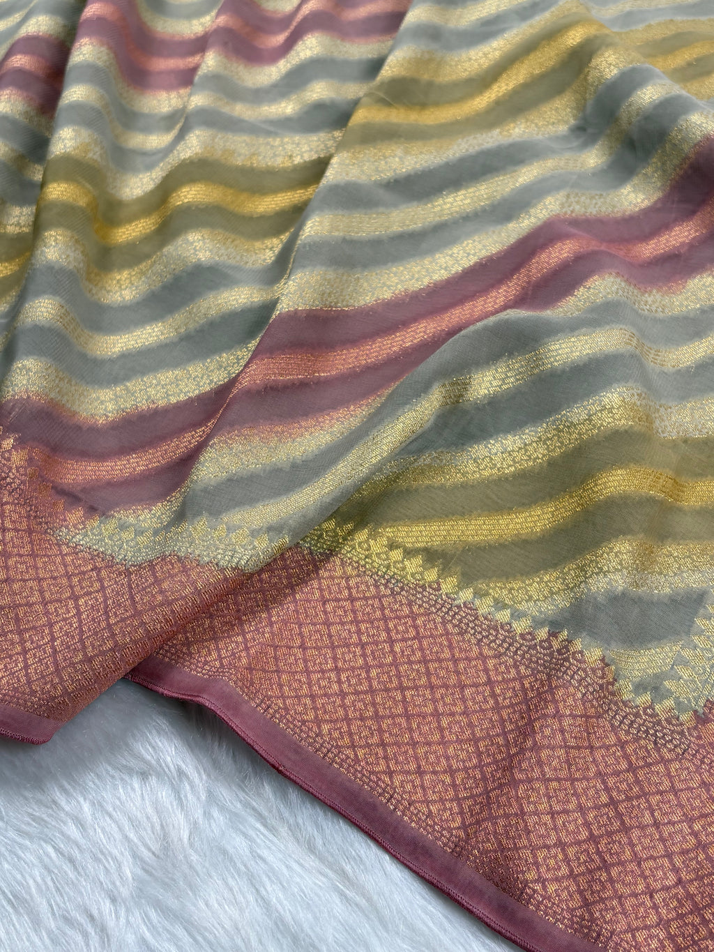 Khaddi Georgette Banarasi Saree