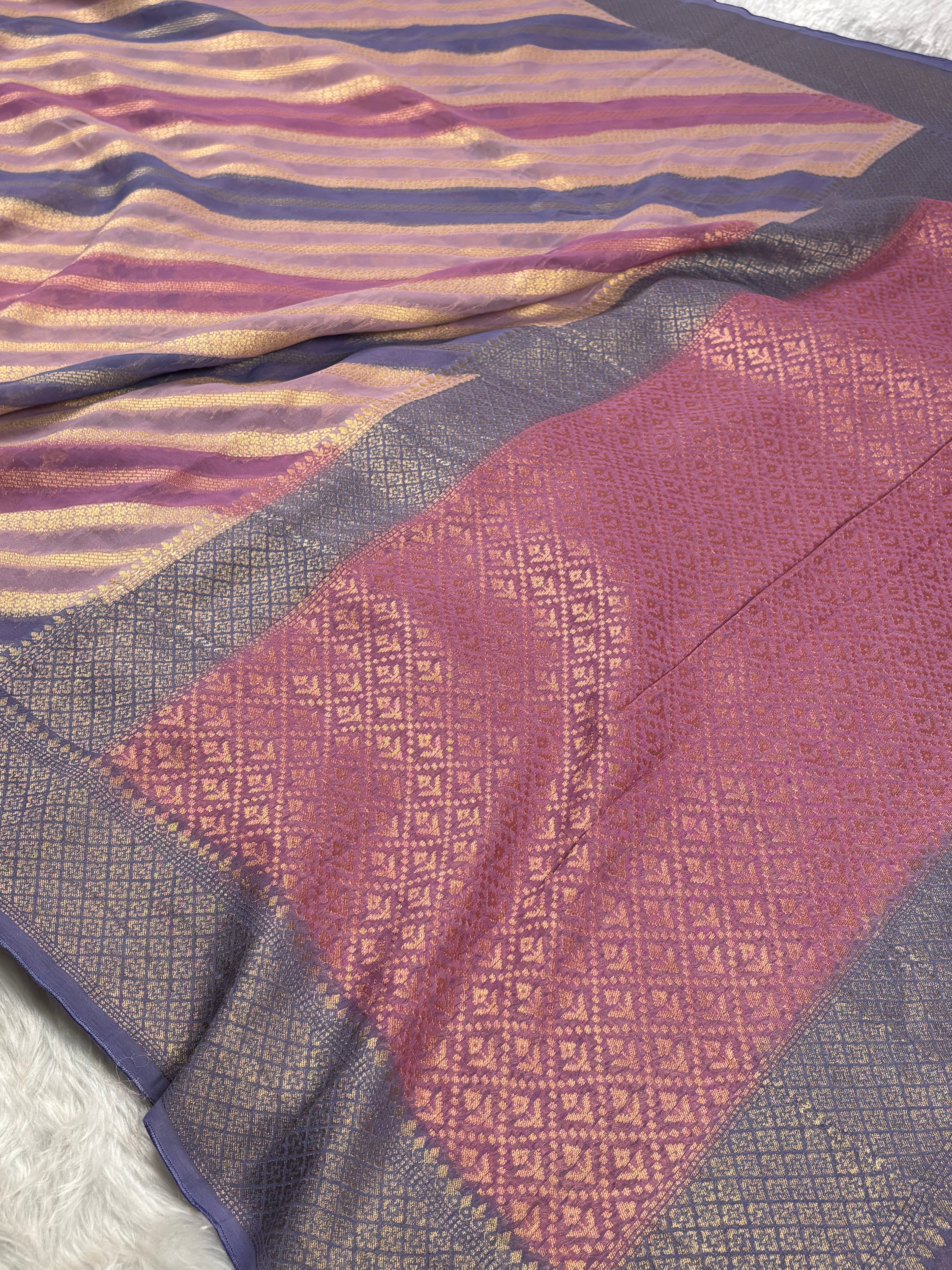 Khaddi Georgette Banarasi Saree