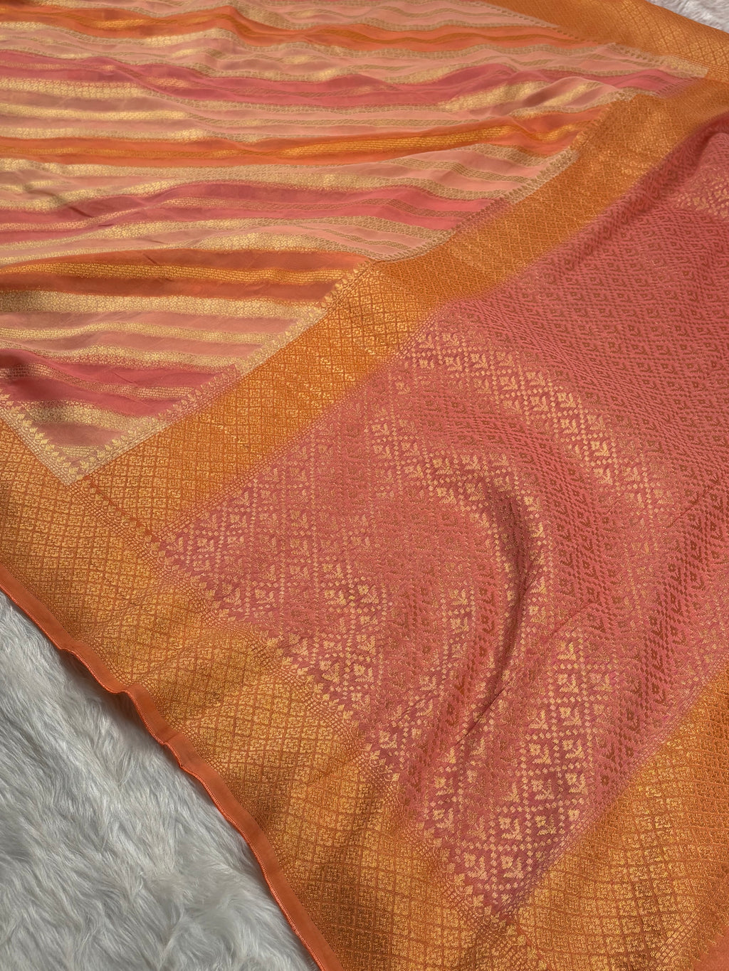 Khaddi Georgette Banarasi Saree