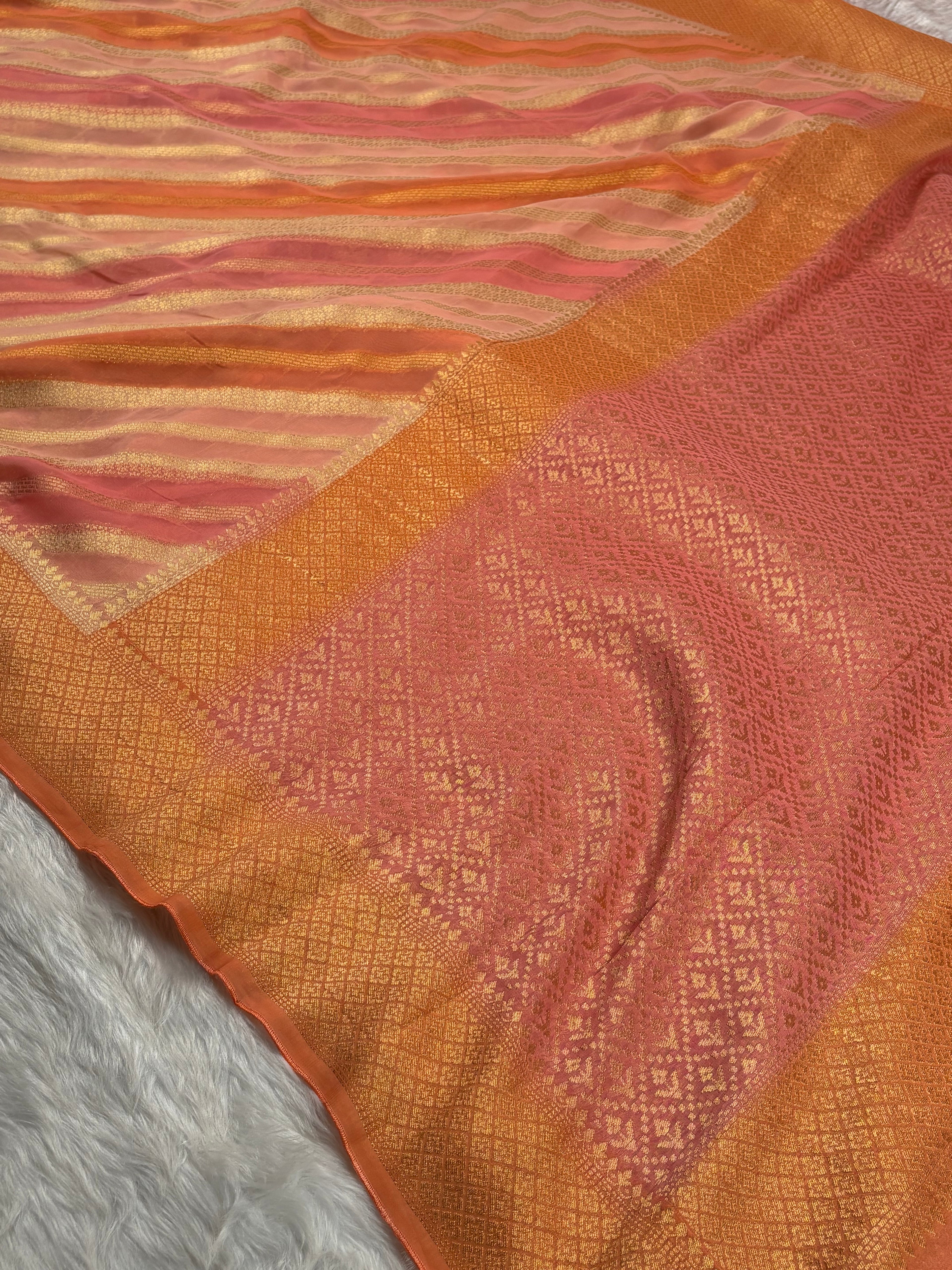 Khaddi Georgette Banarasi Saree