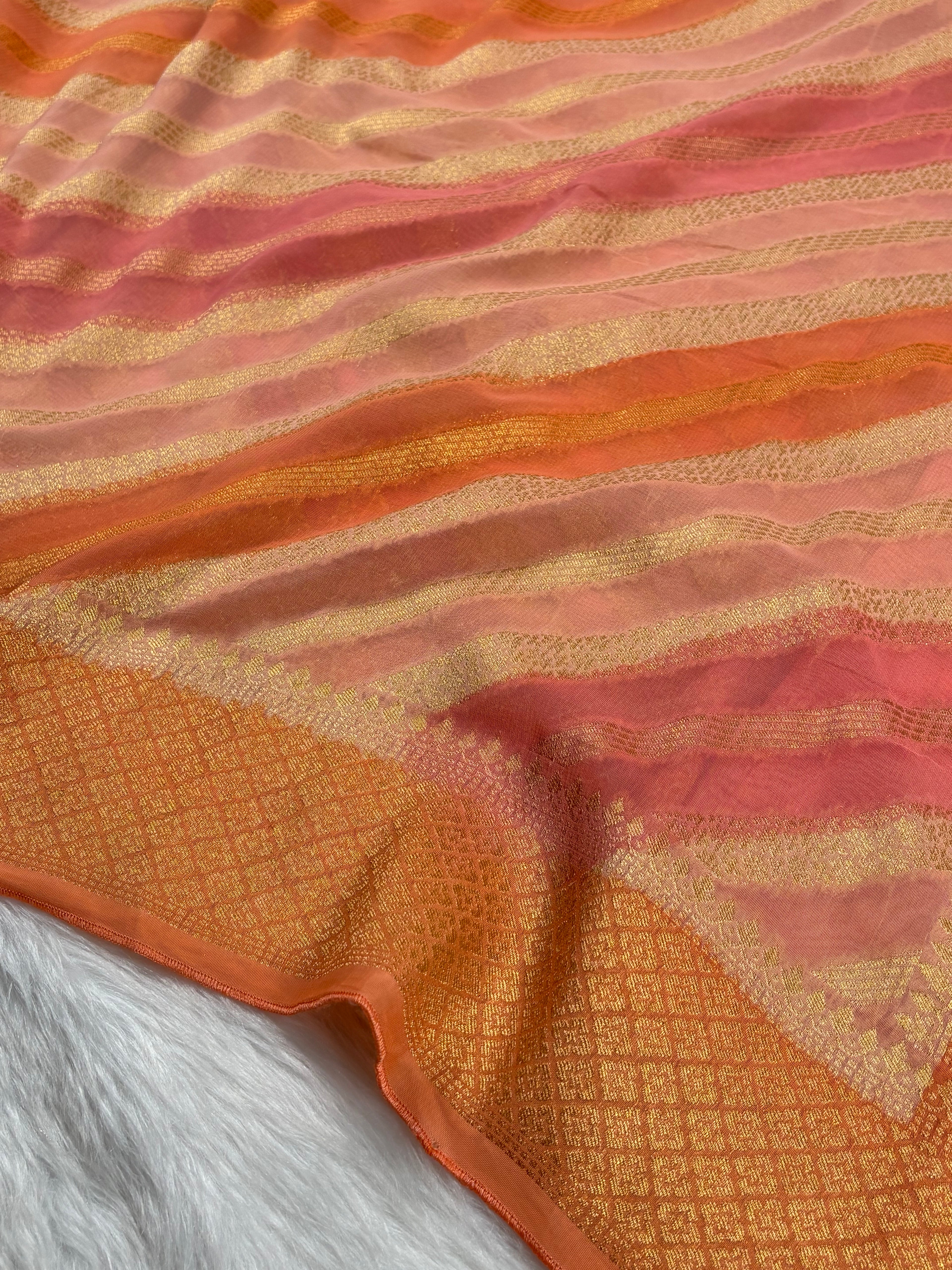 Khaddi Georgette Banarasi Saree