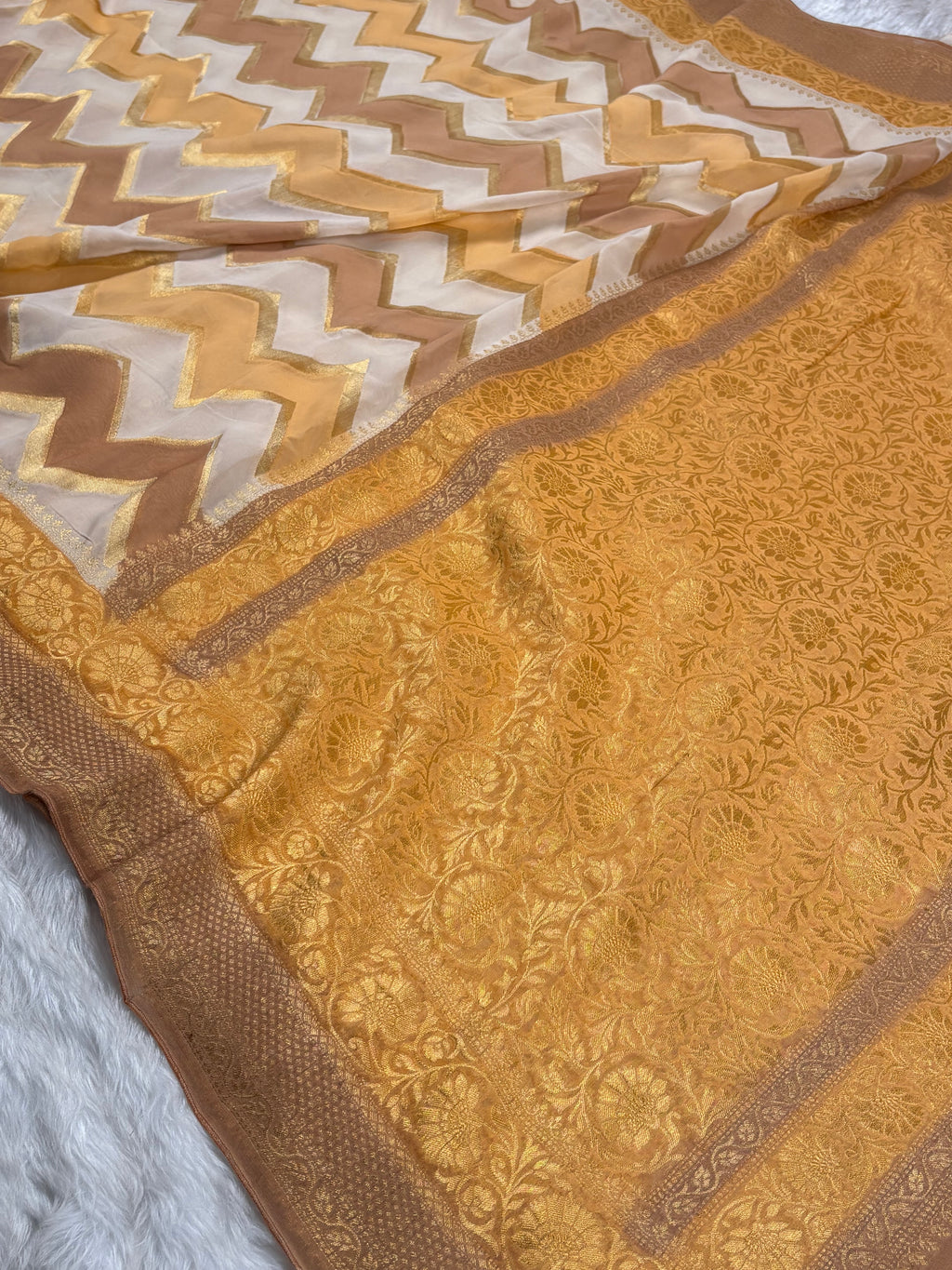 Khaddi Georgette Banarasi Saree