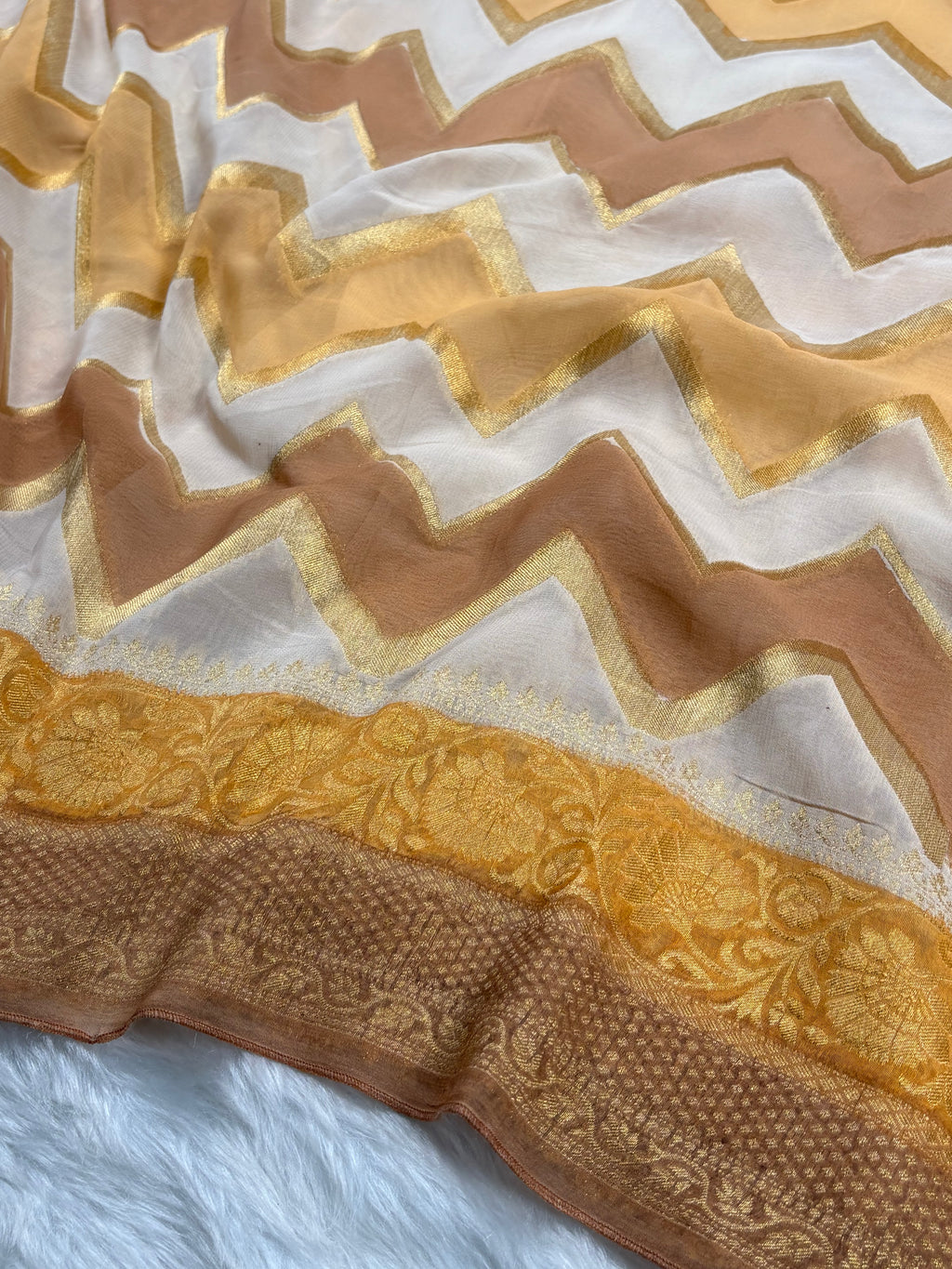 Khaddi Georgette Banarasi Saree