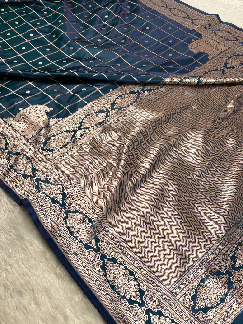 Mashru Katan Banarasi Saree