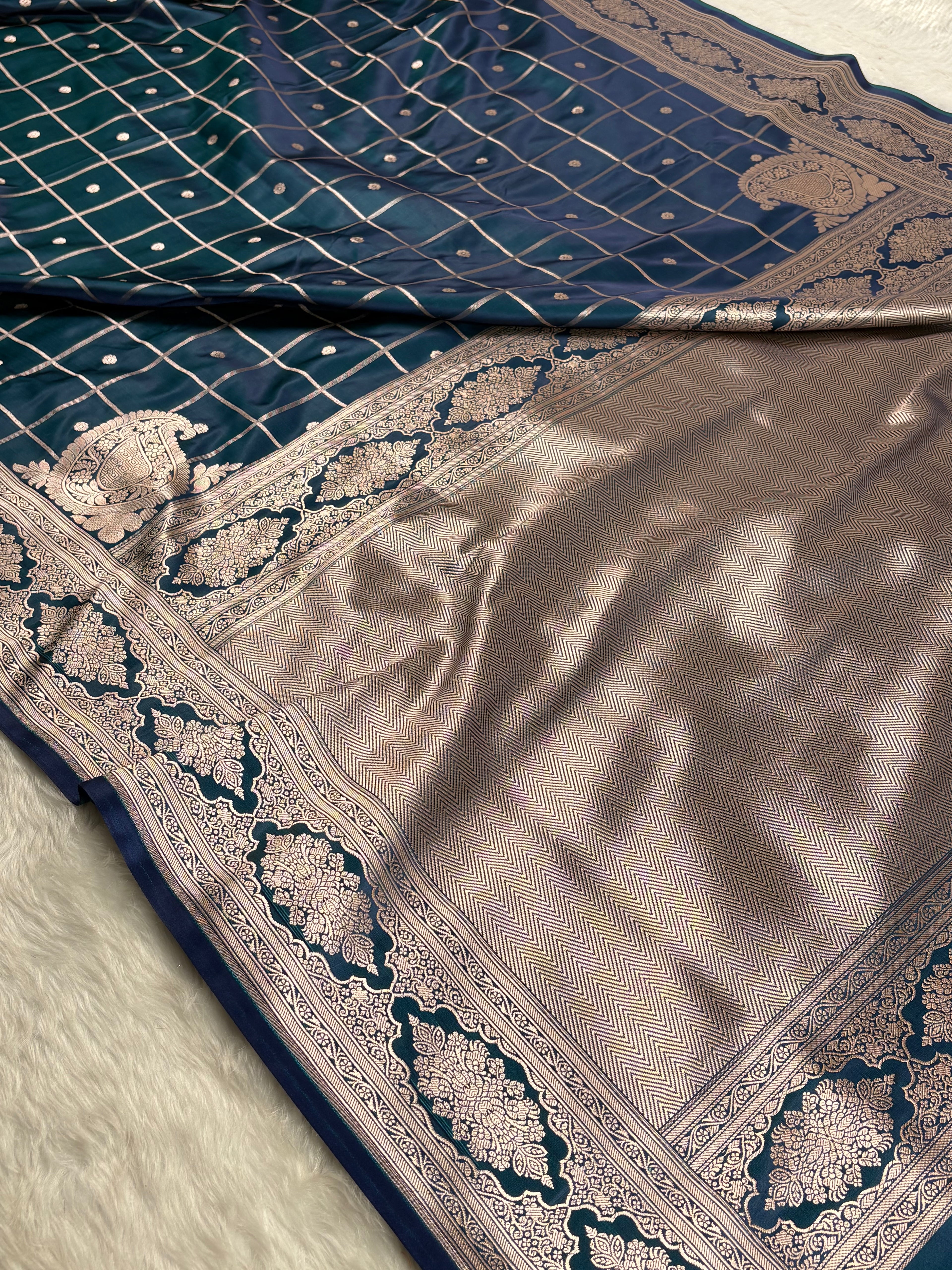 Mashru Katan Banarasi Saree