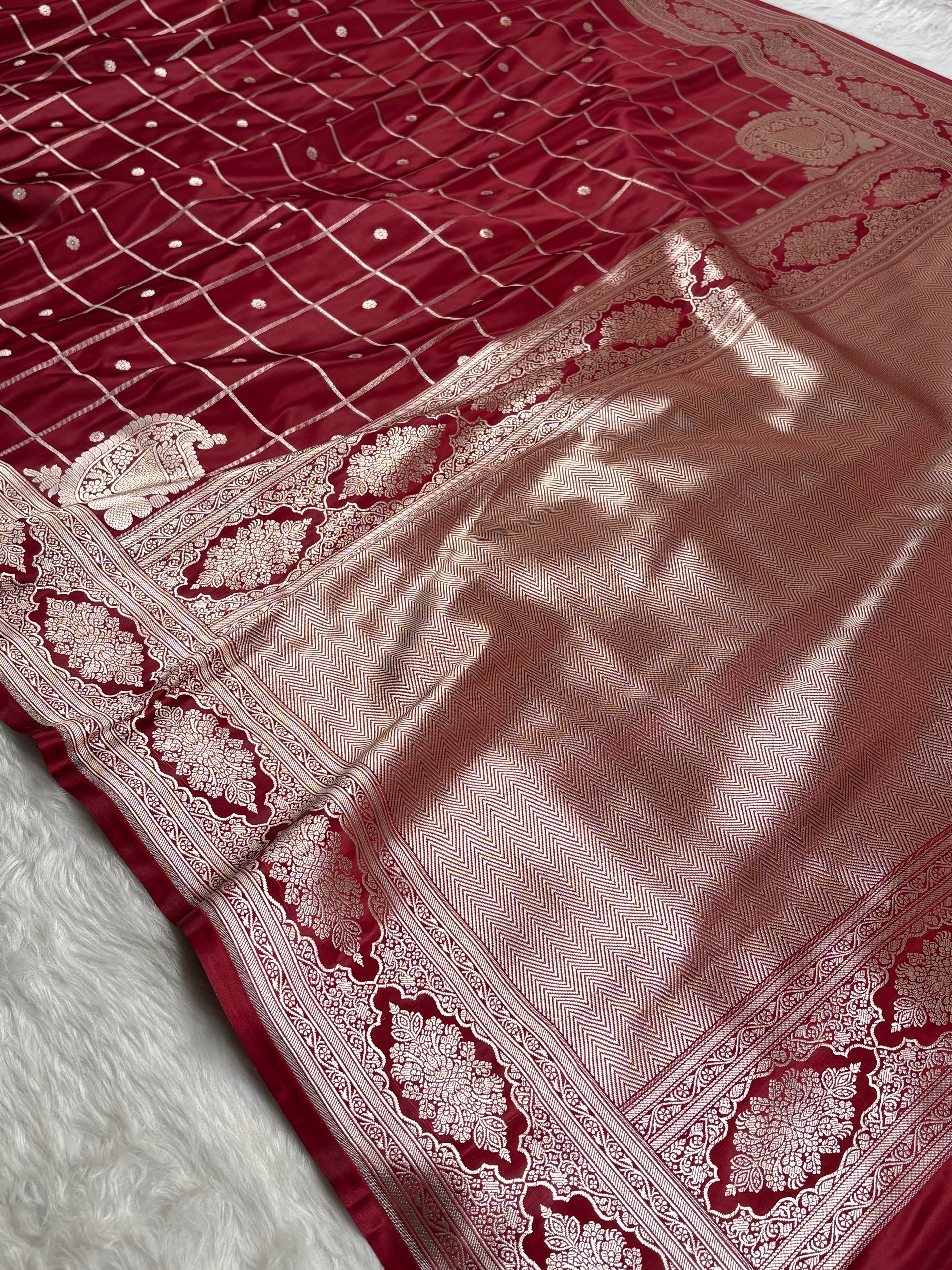 Mashru Katan Banarasi Saree