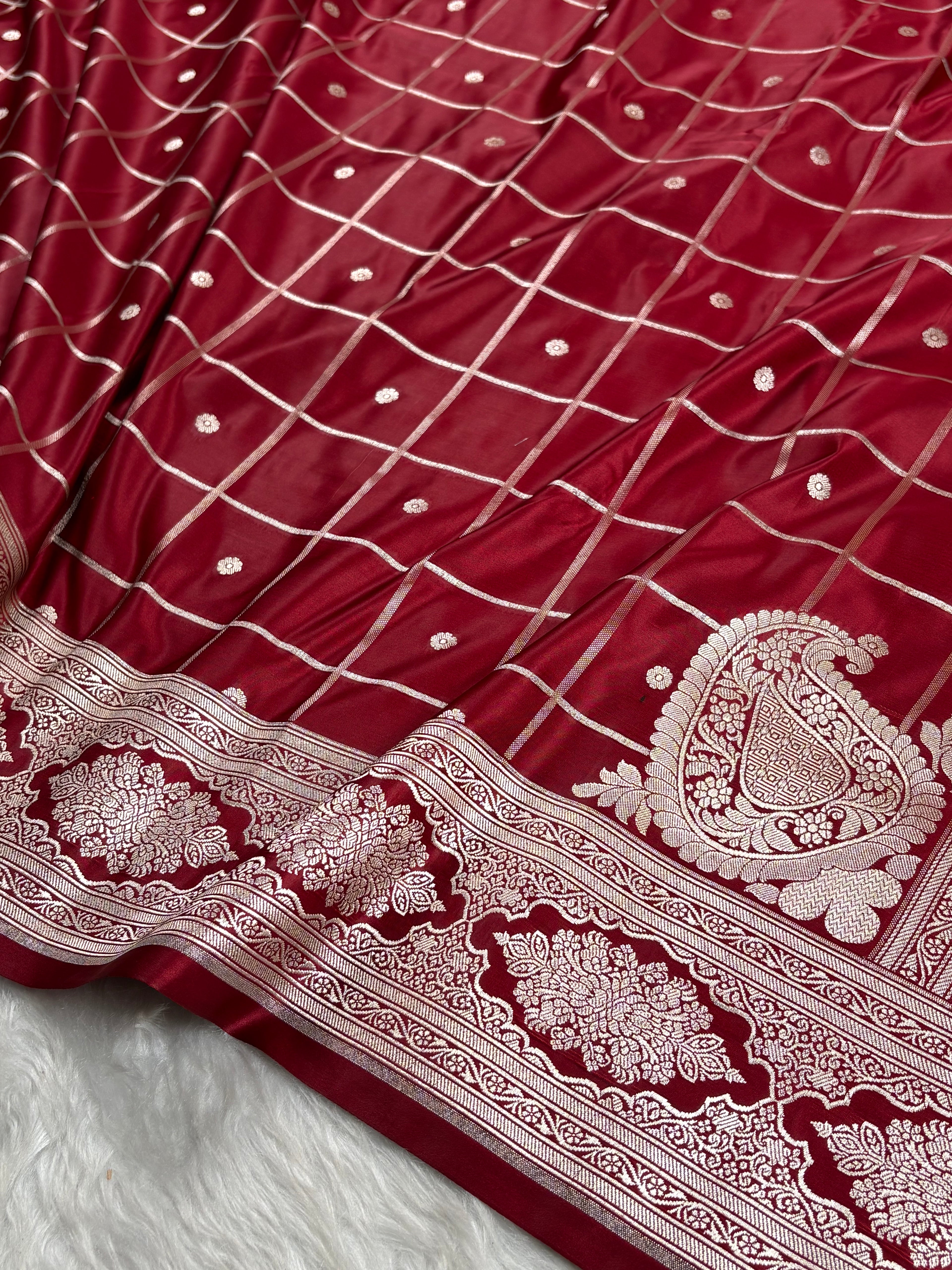 Mashru Katan Banarasi Saree