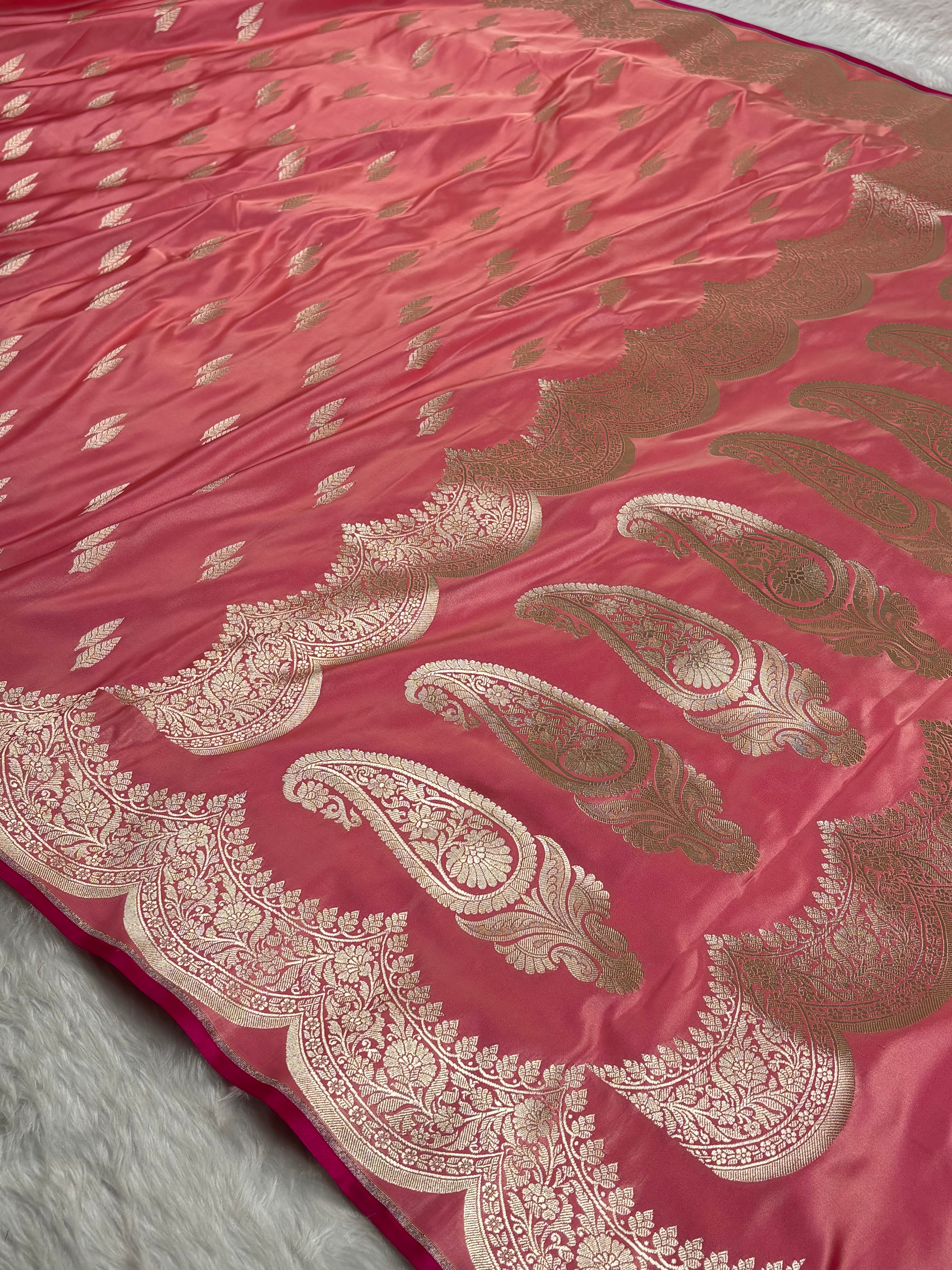 Mashru Katan Banarasi Saree