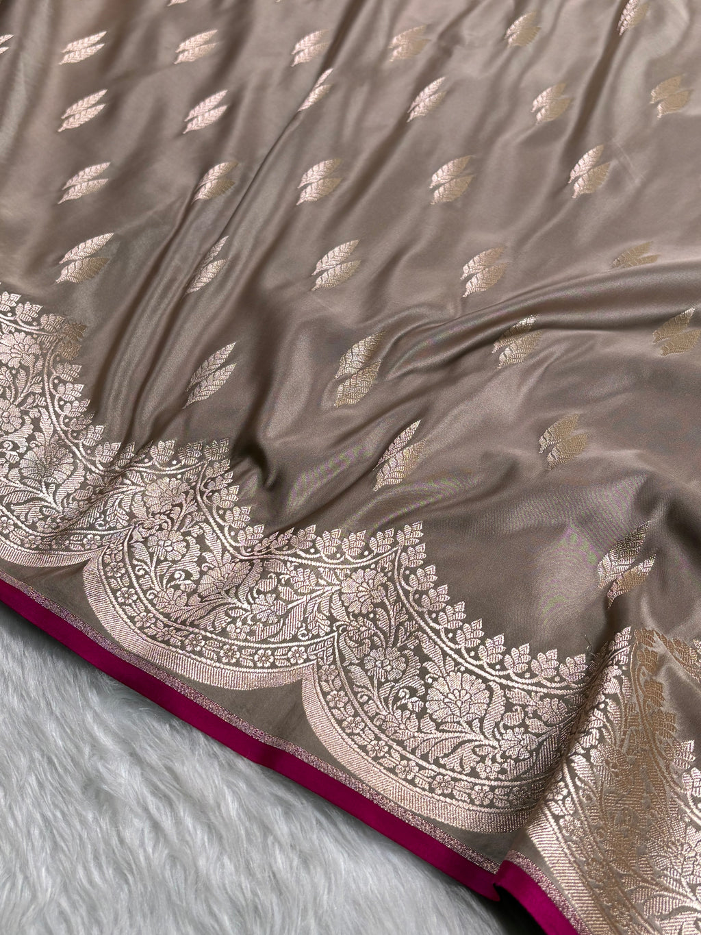 Mashru Katan Banarasi Saree
