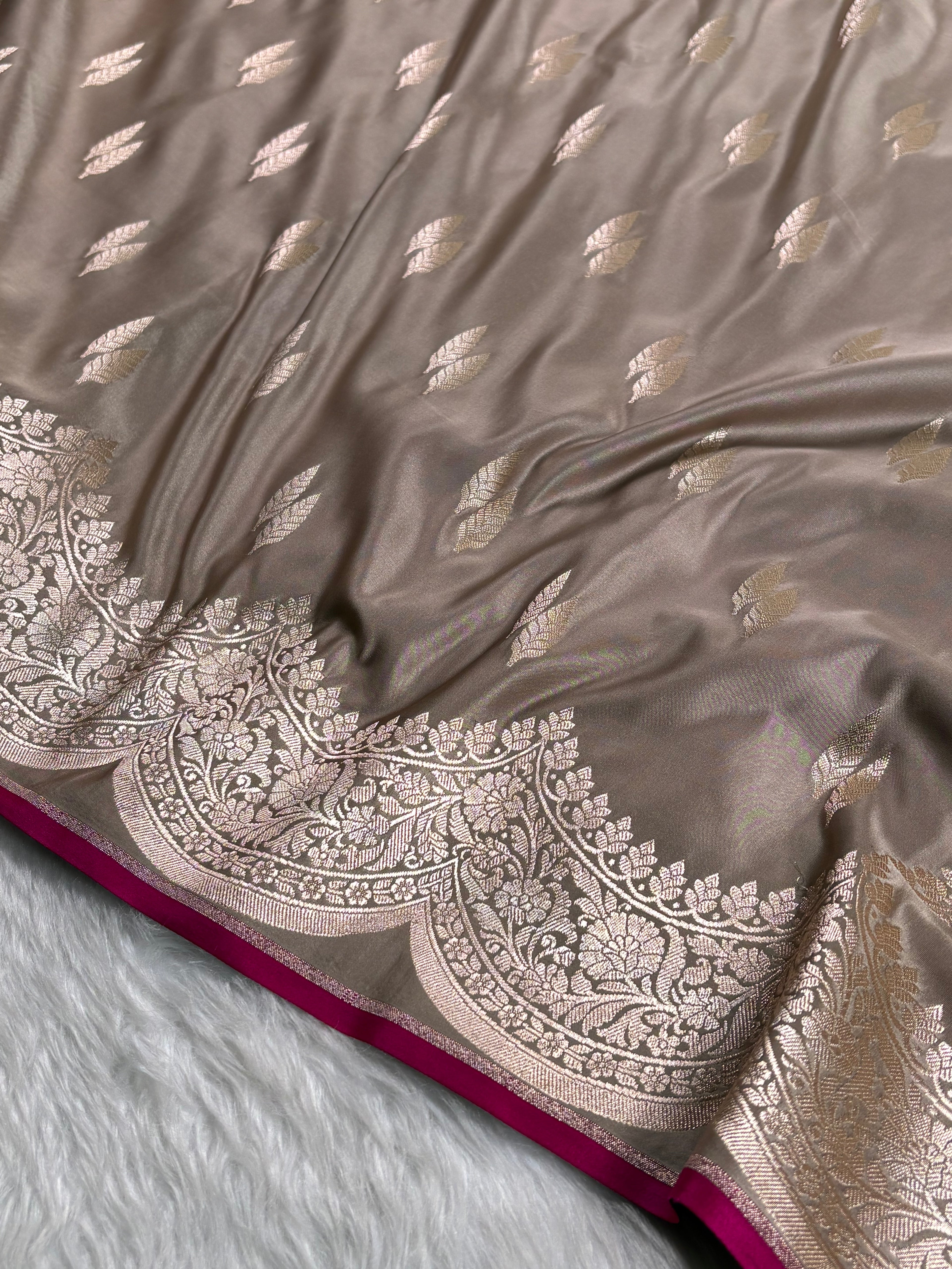 Mashru Katan Banarasi Saree