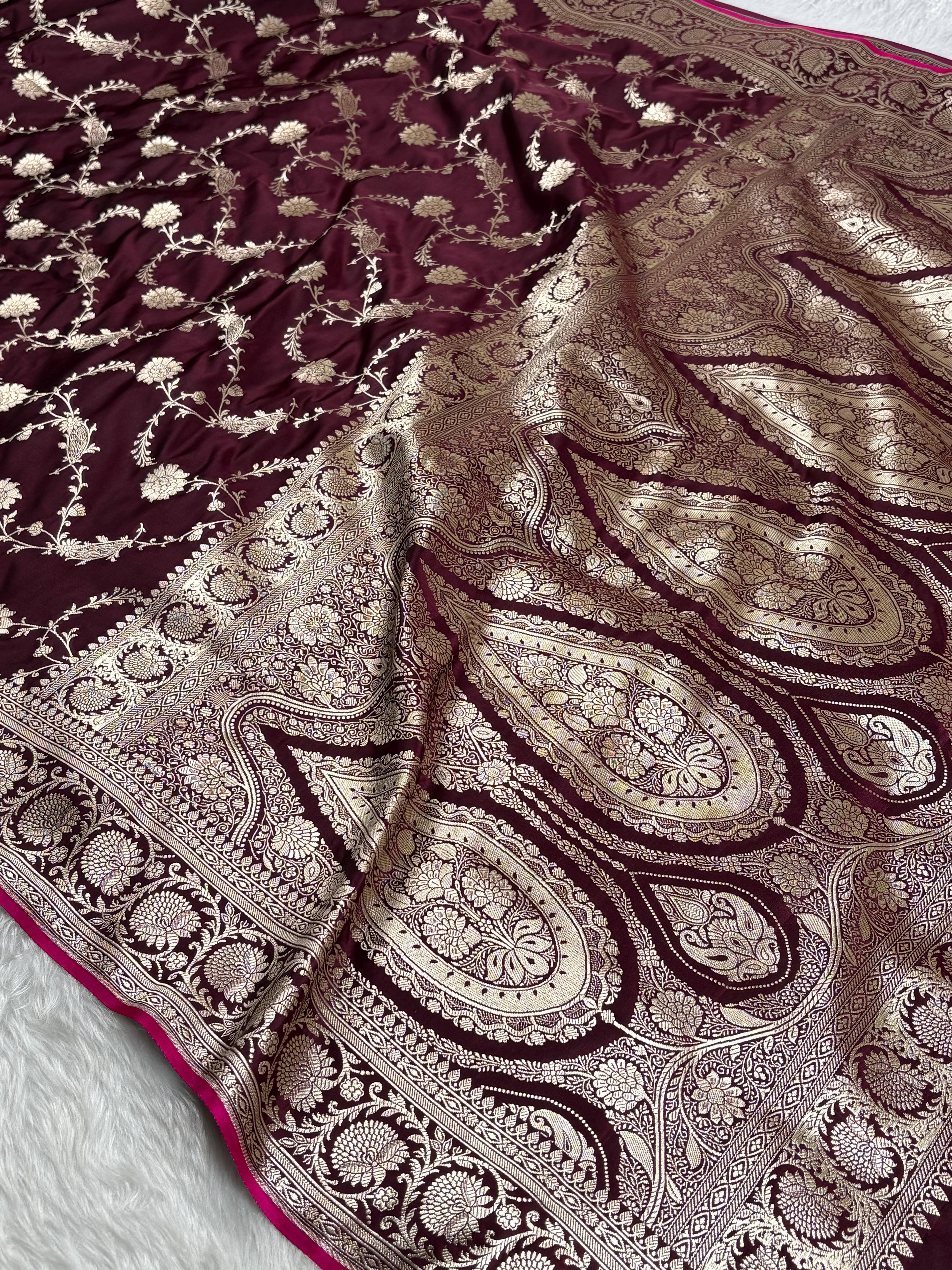 Mashru Katan Banarasi Saree