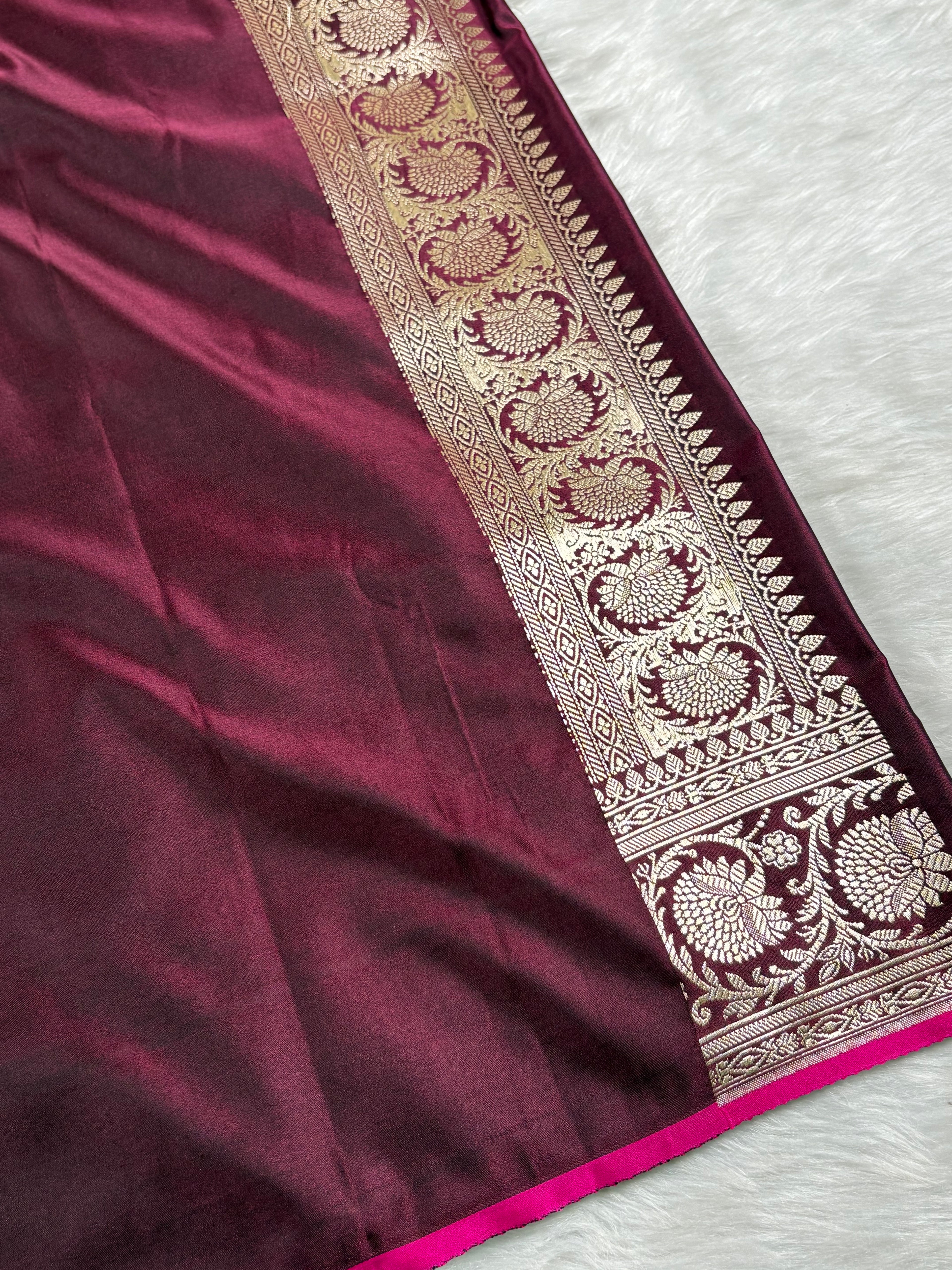 Mashru Katan Banarasi Saree
