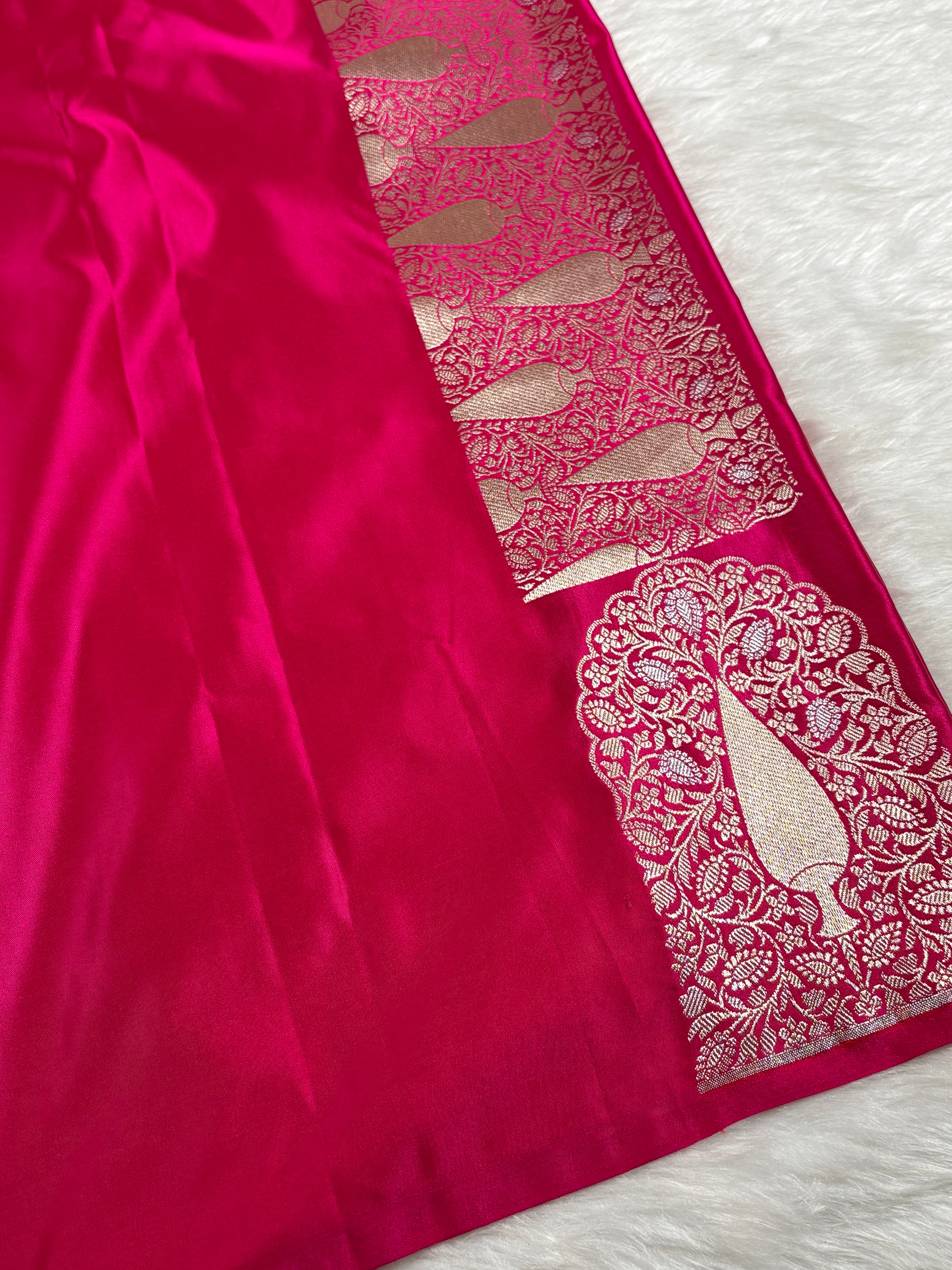 Premium Mashru Katan Banarasi Saree