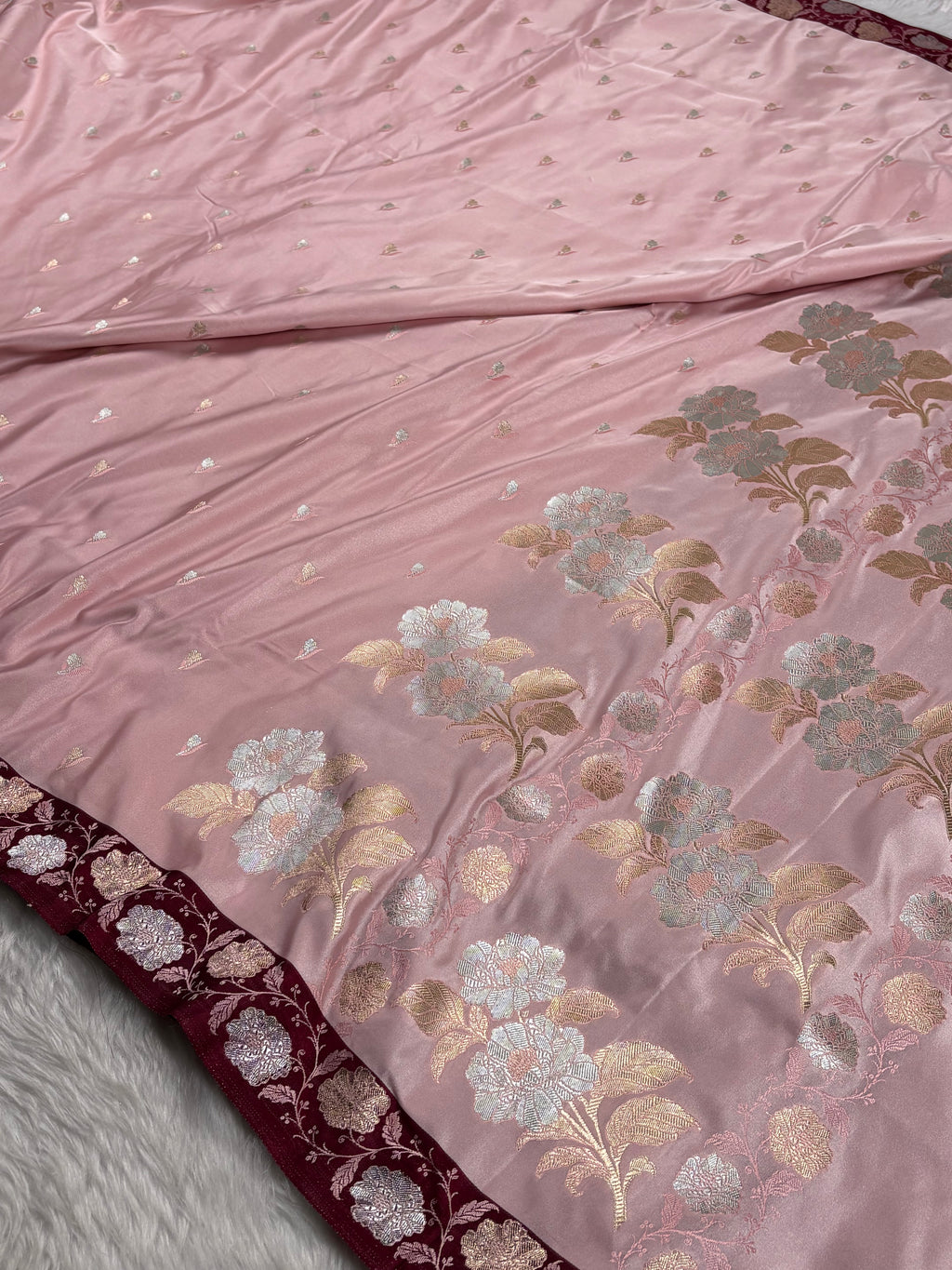 Premium Mashru Katan Banarasi Saree