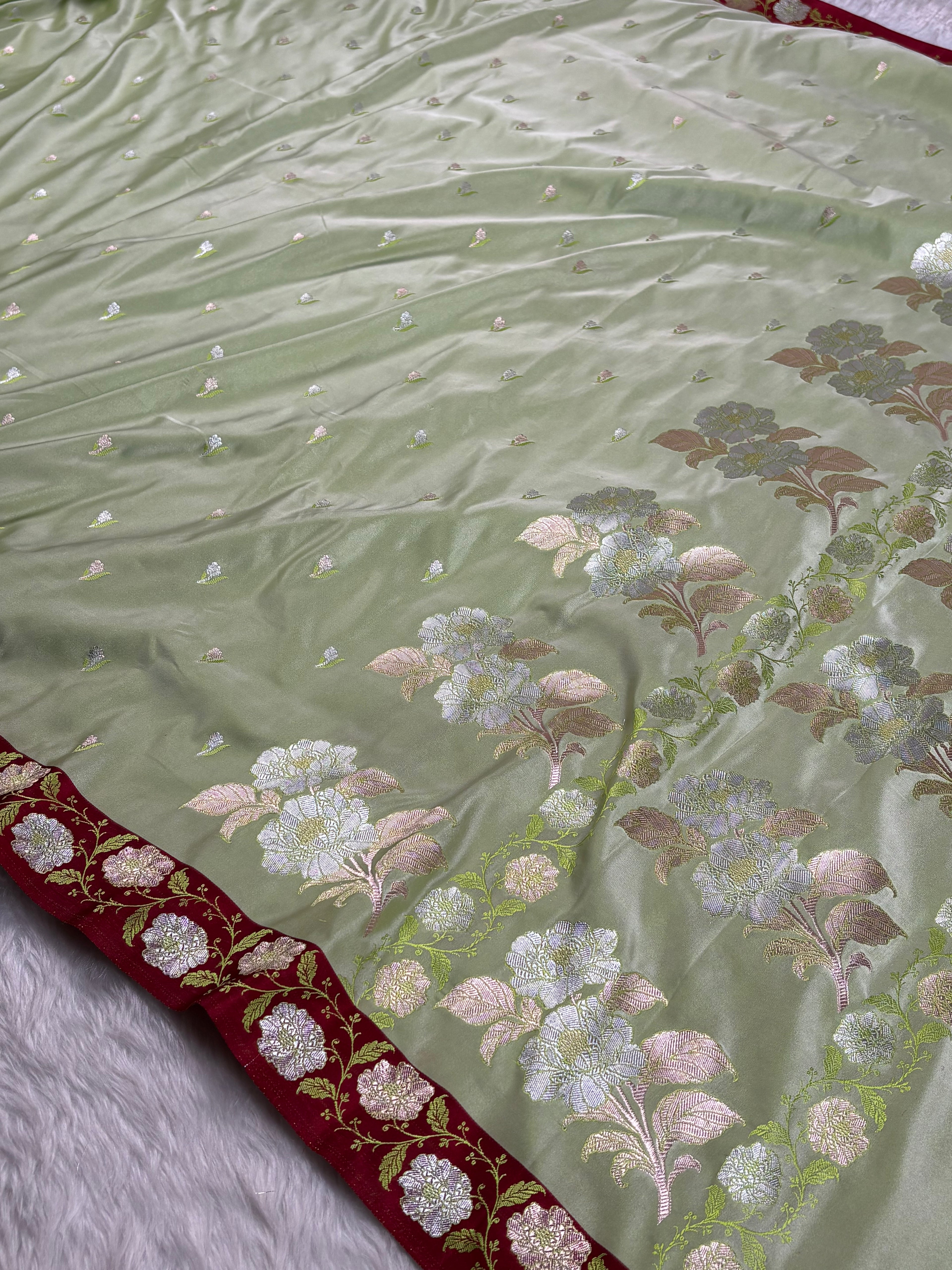 Premium Mashru Katan Banarasi Saree