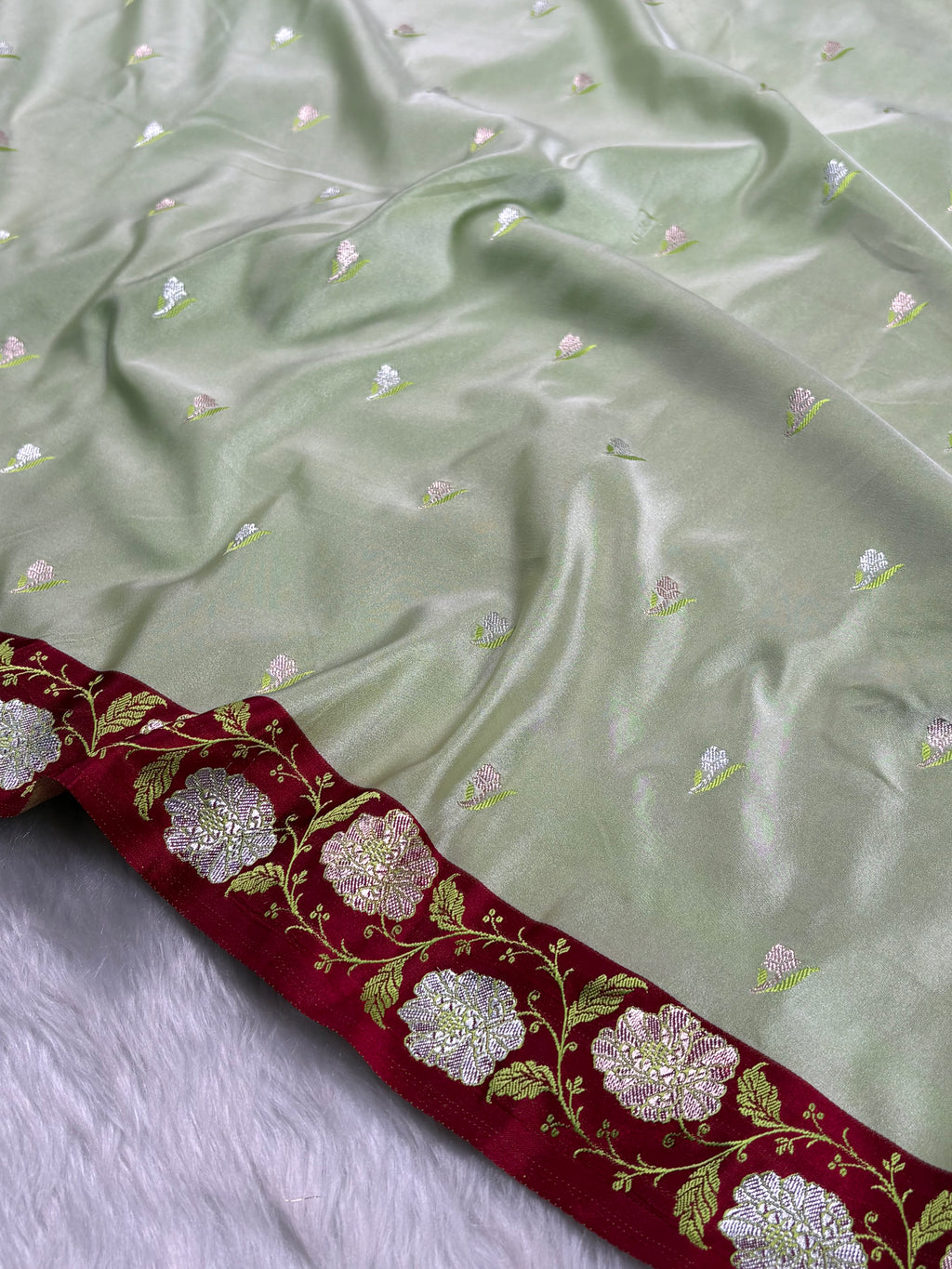 Premium Mashru Katan Banarasi Saree