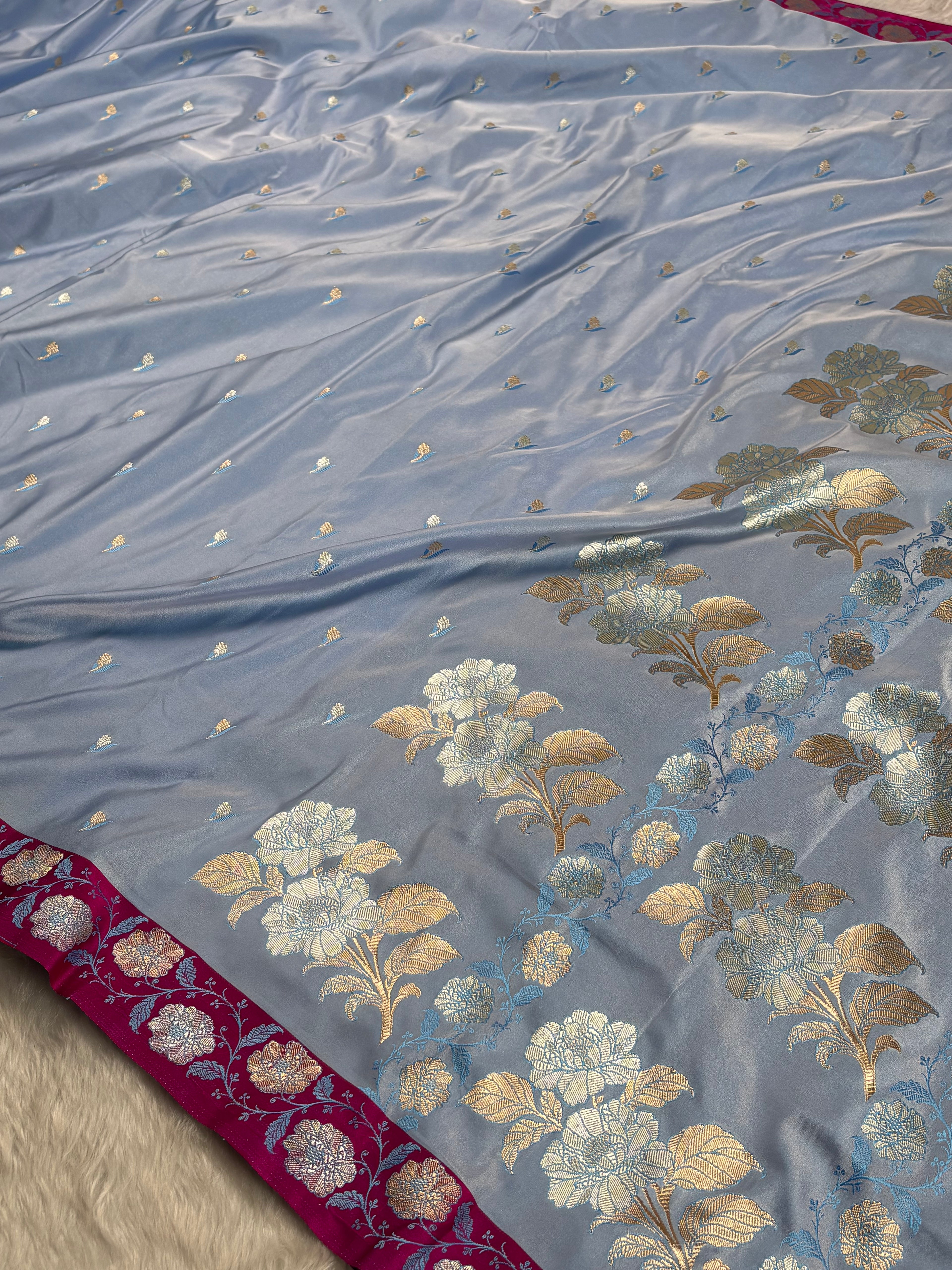 Premium Mashru Katan Banarasi Saree