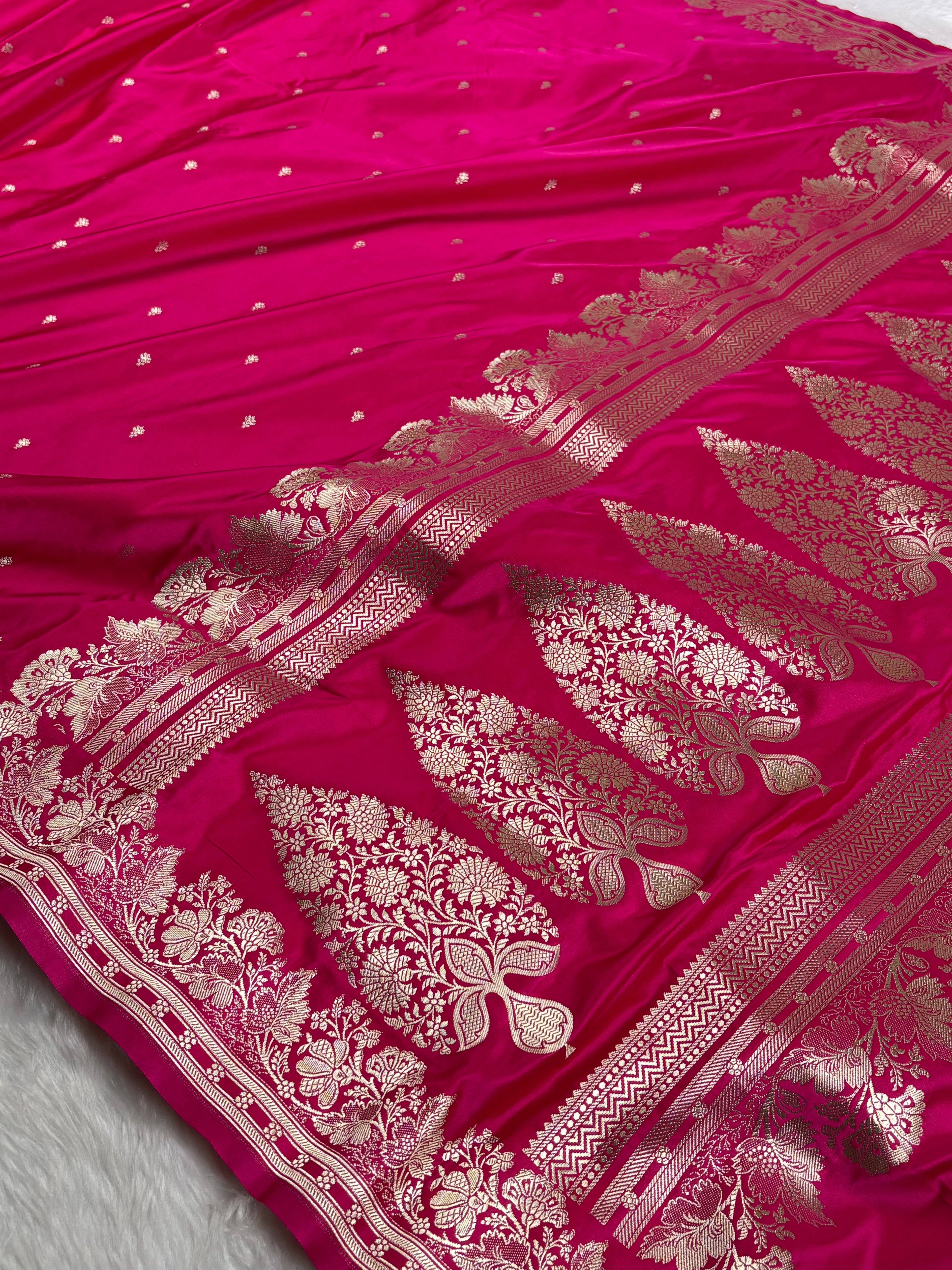 Mashru Katan Banarasi Saree