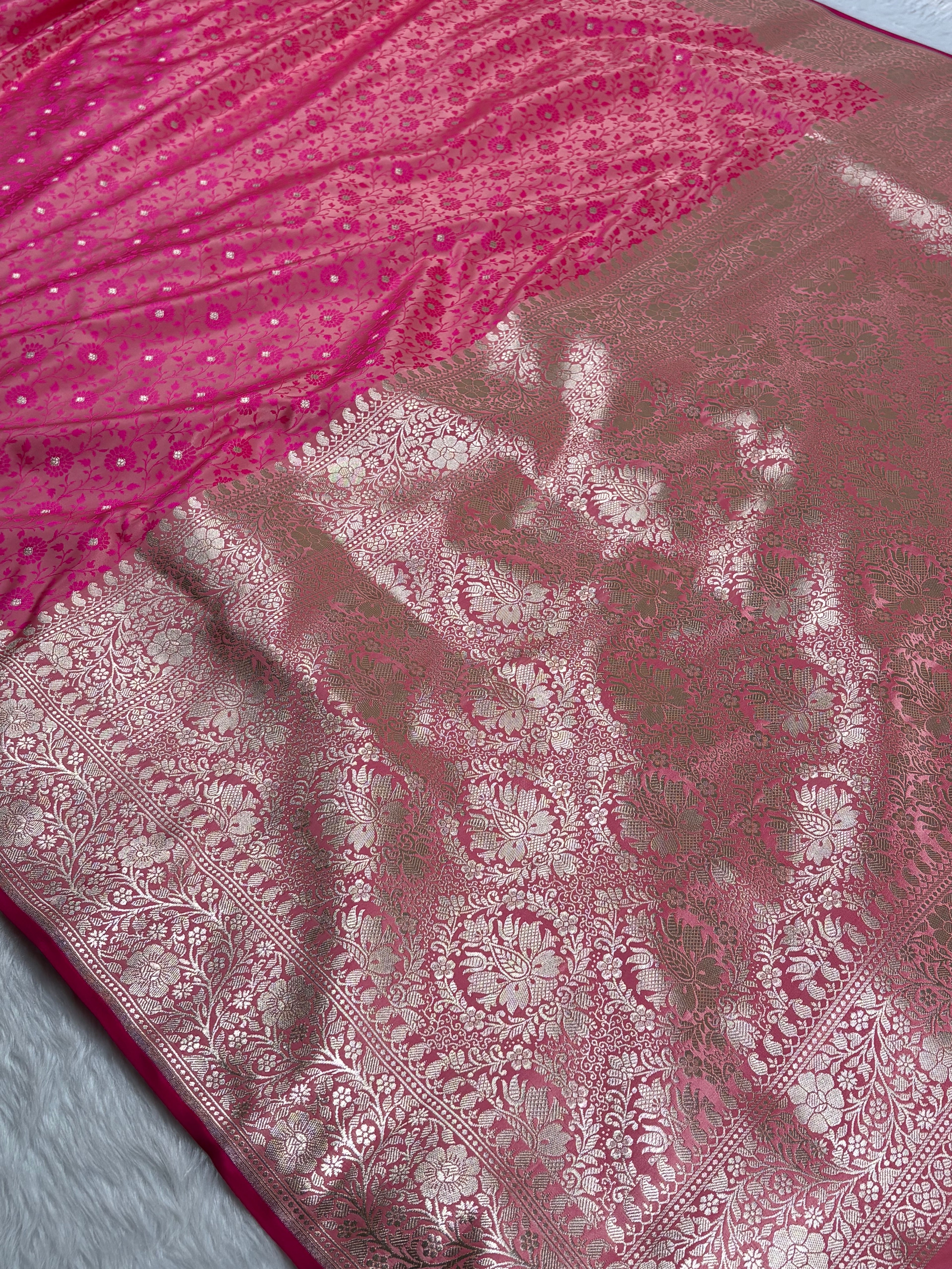 Mashru Katan Banarasi Saree