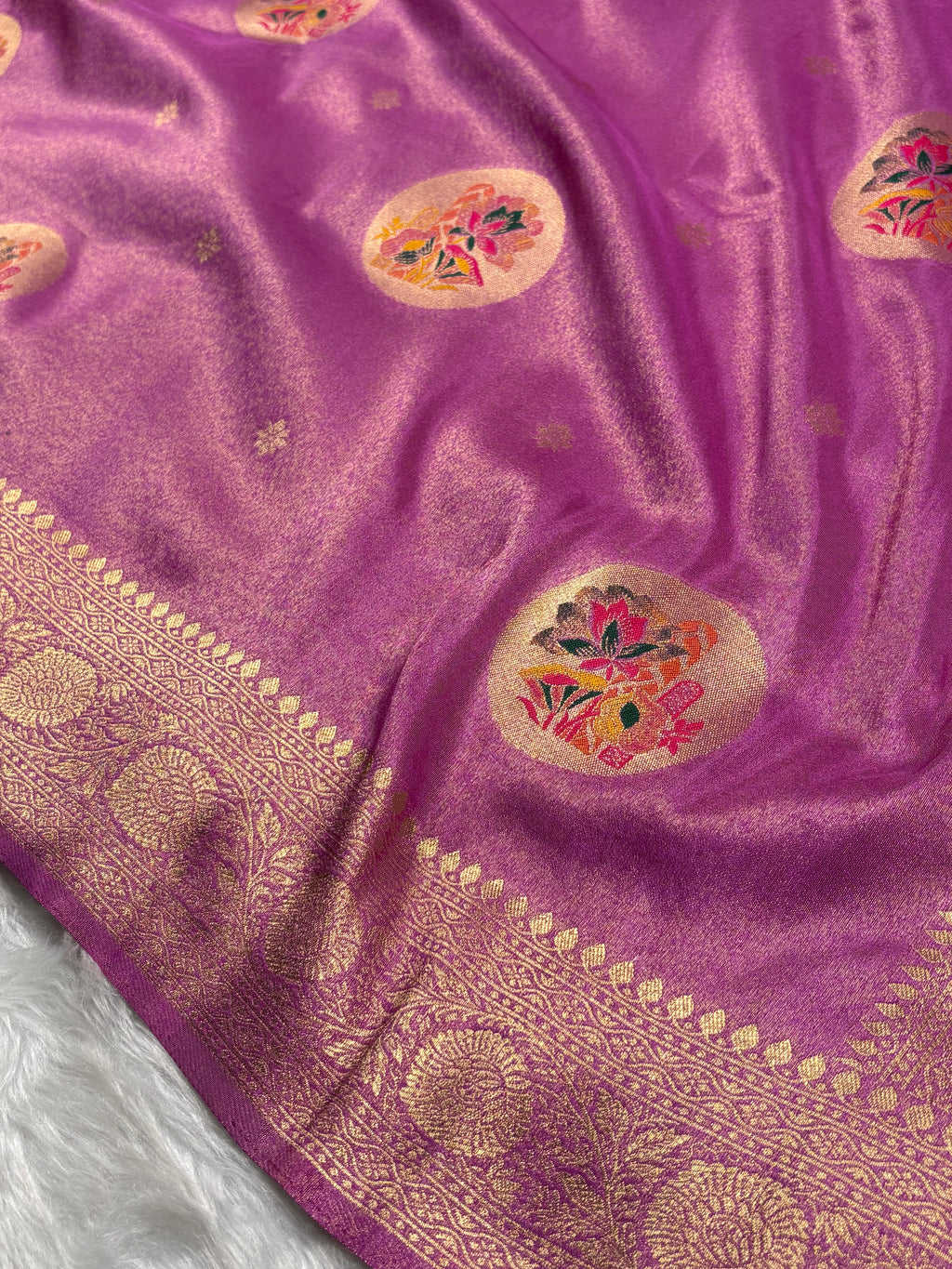 Soft Tishu Paithani Banarasi Saree