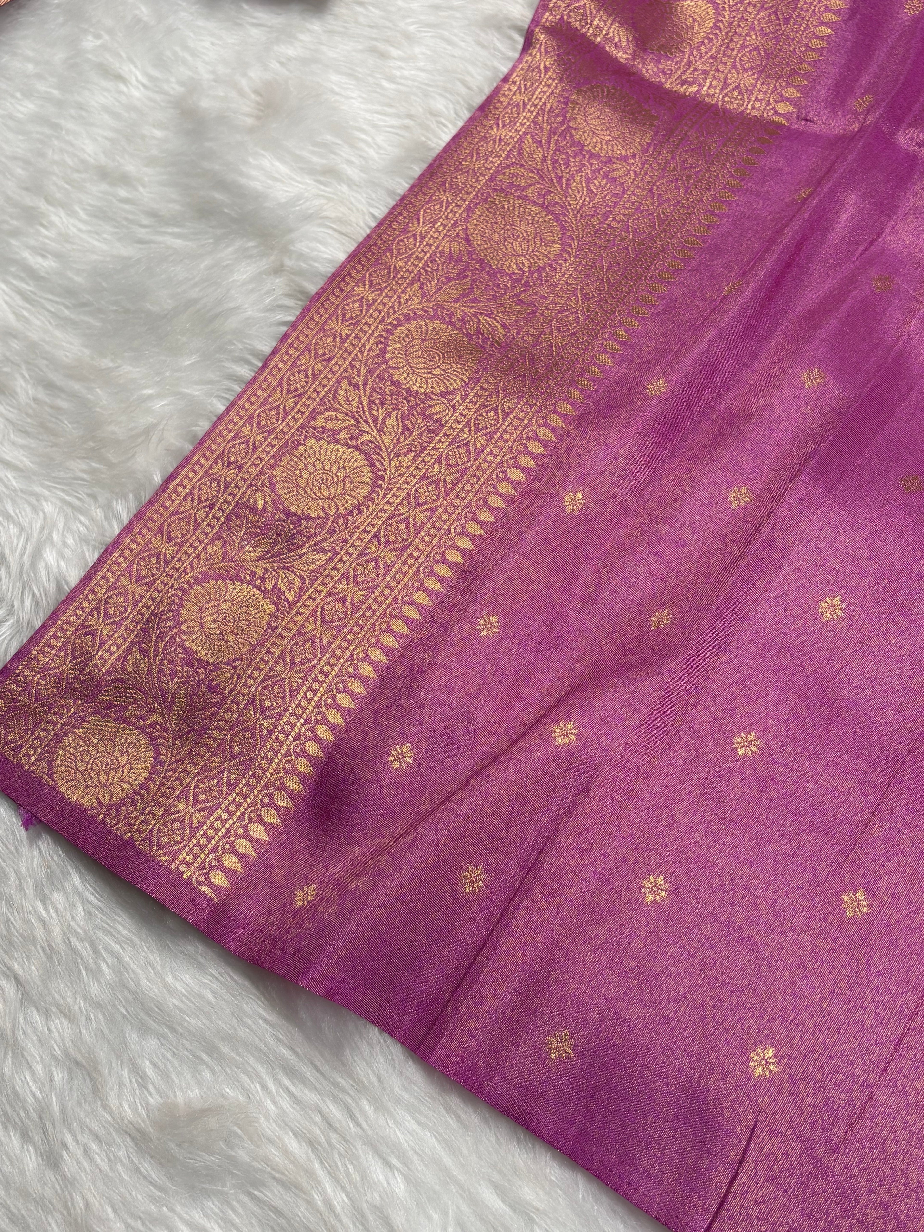 Soft Tishu Paithani Banarasi Saree