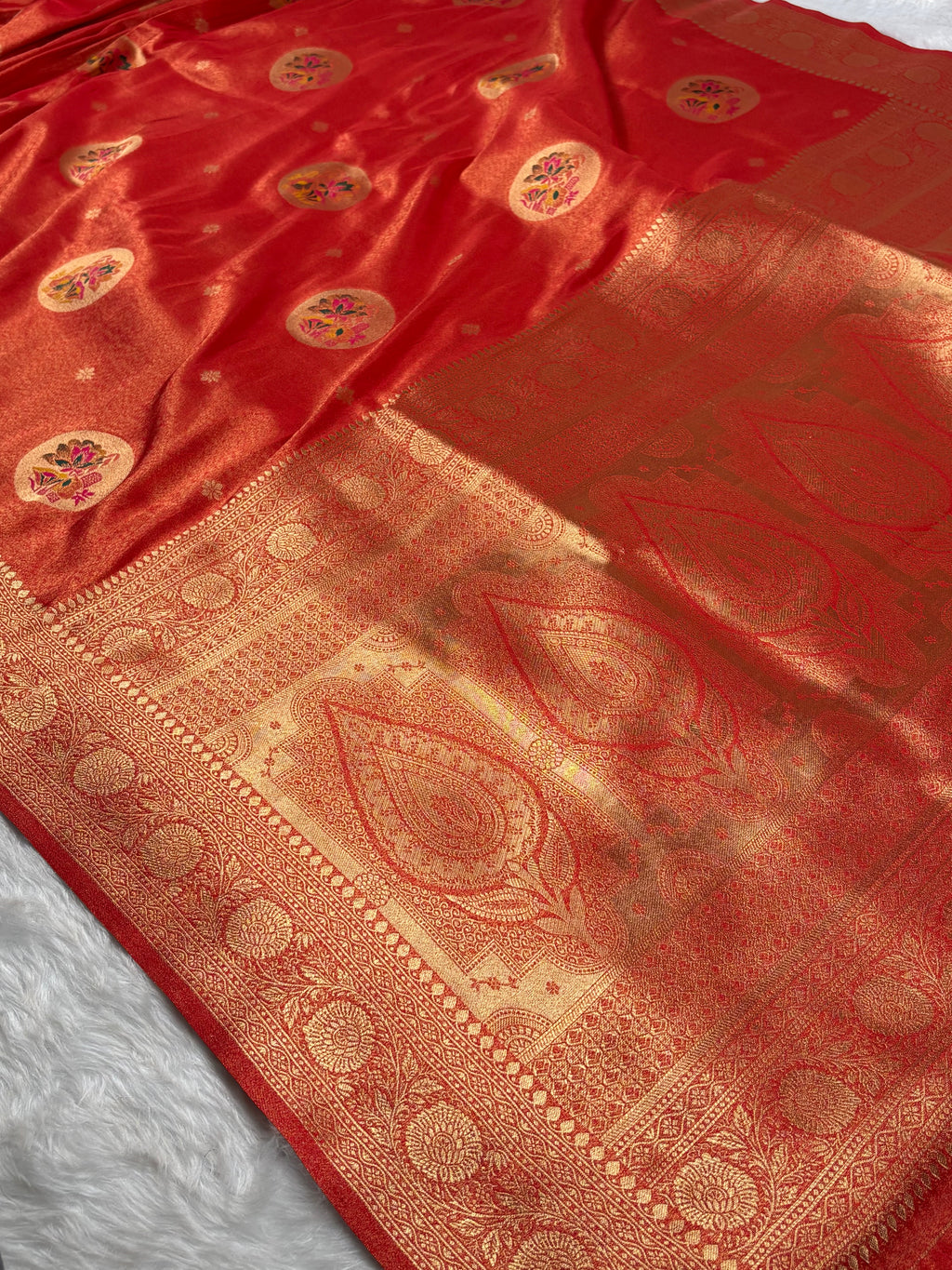 Soft Tishu Paithani Banarasi Saree
