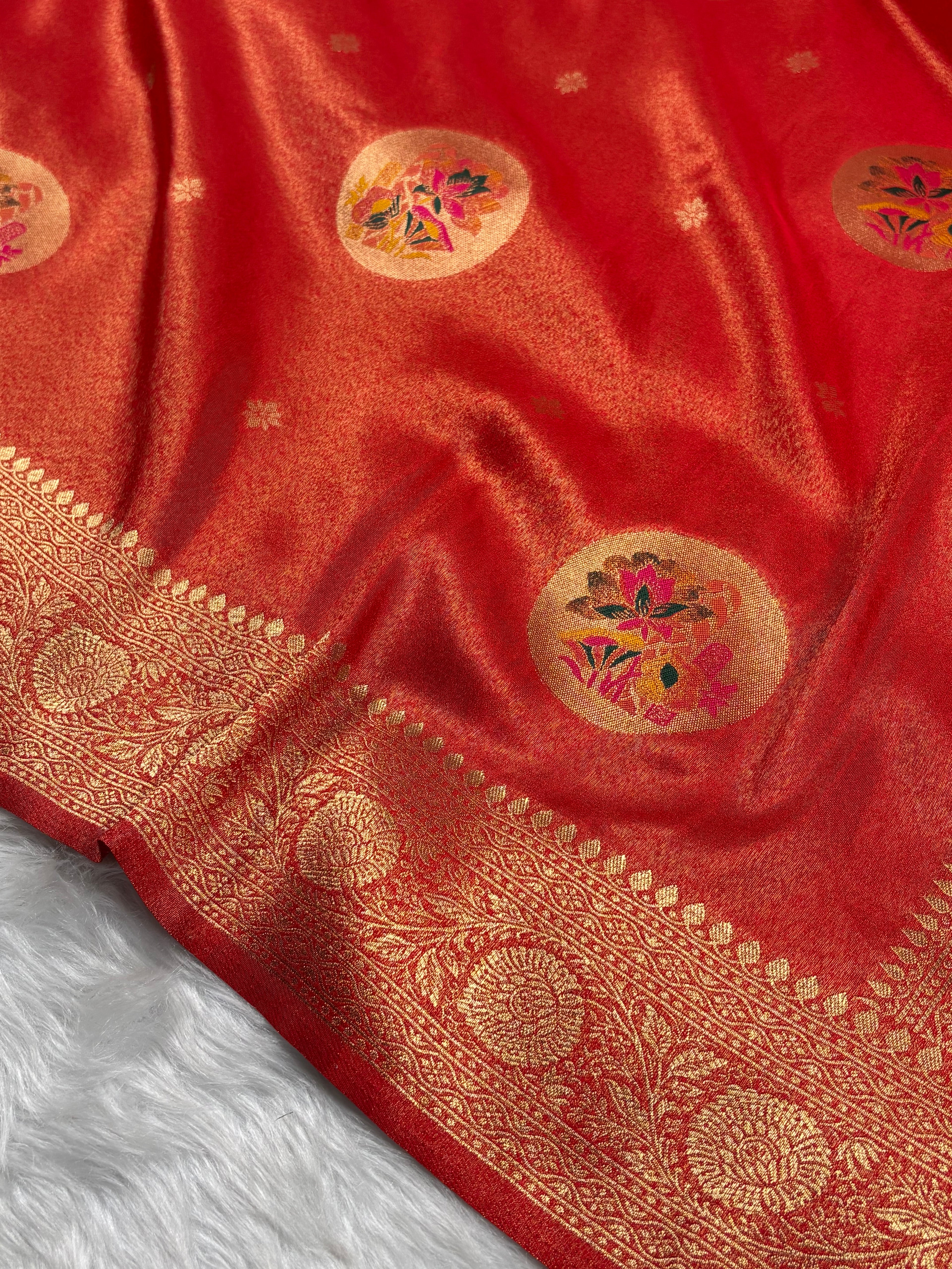 Soft Tishu Paithani Banarasi Saree