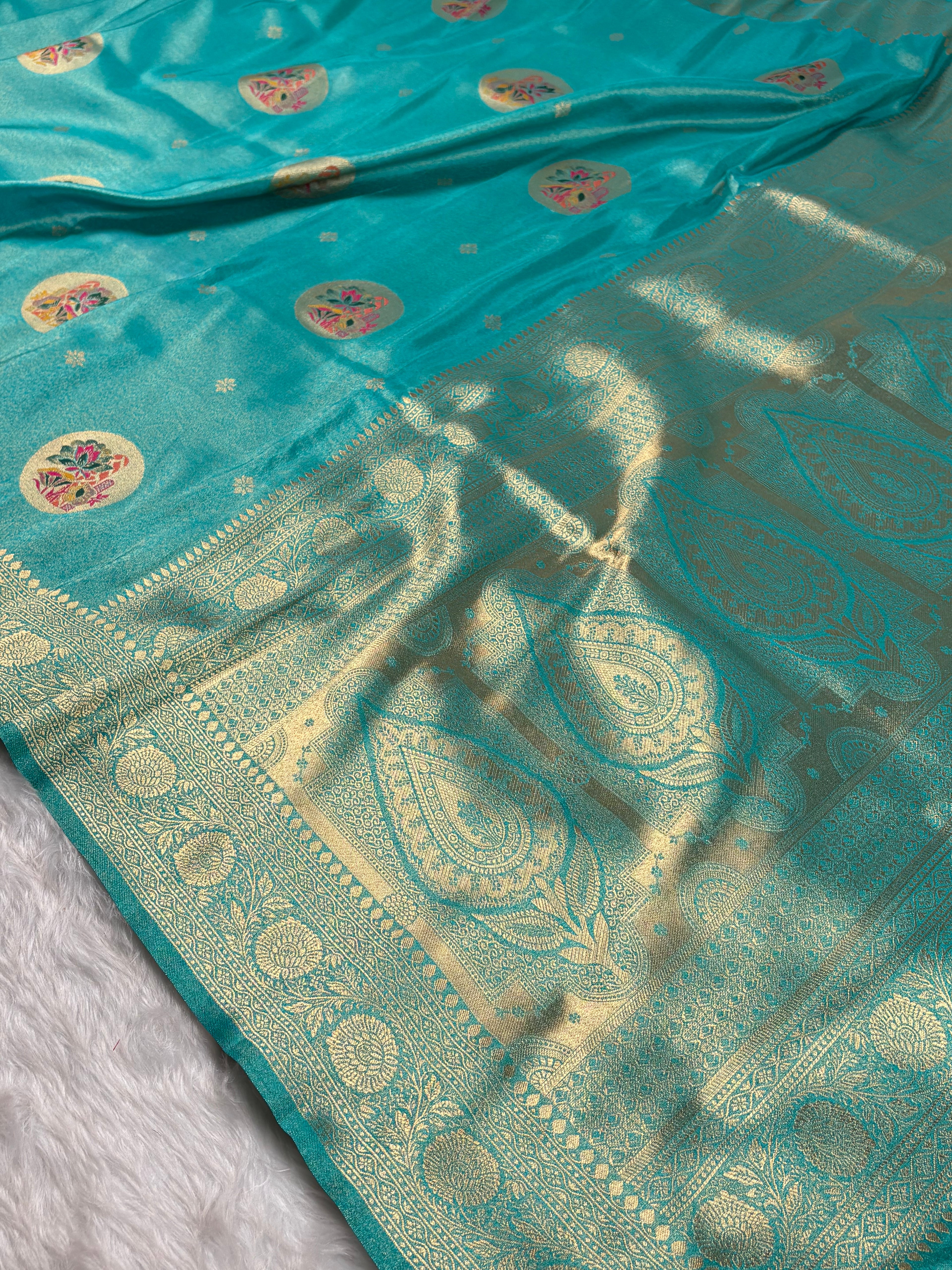 Soft Tishu Paithani Banarasi saree