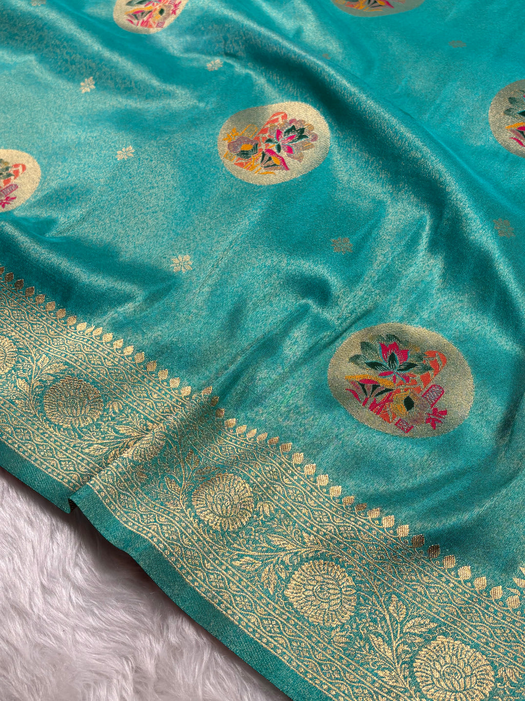 Soft Tishu Paithani Banarasi saree
