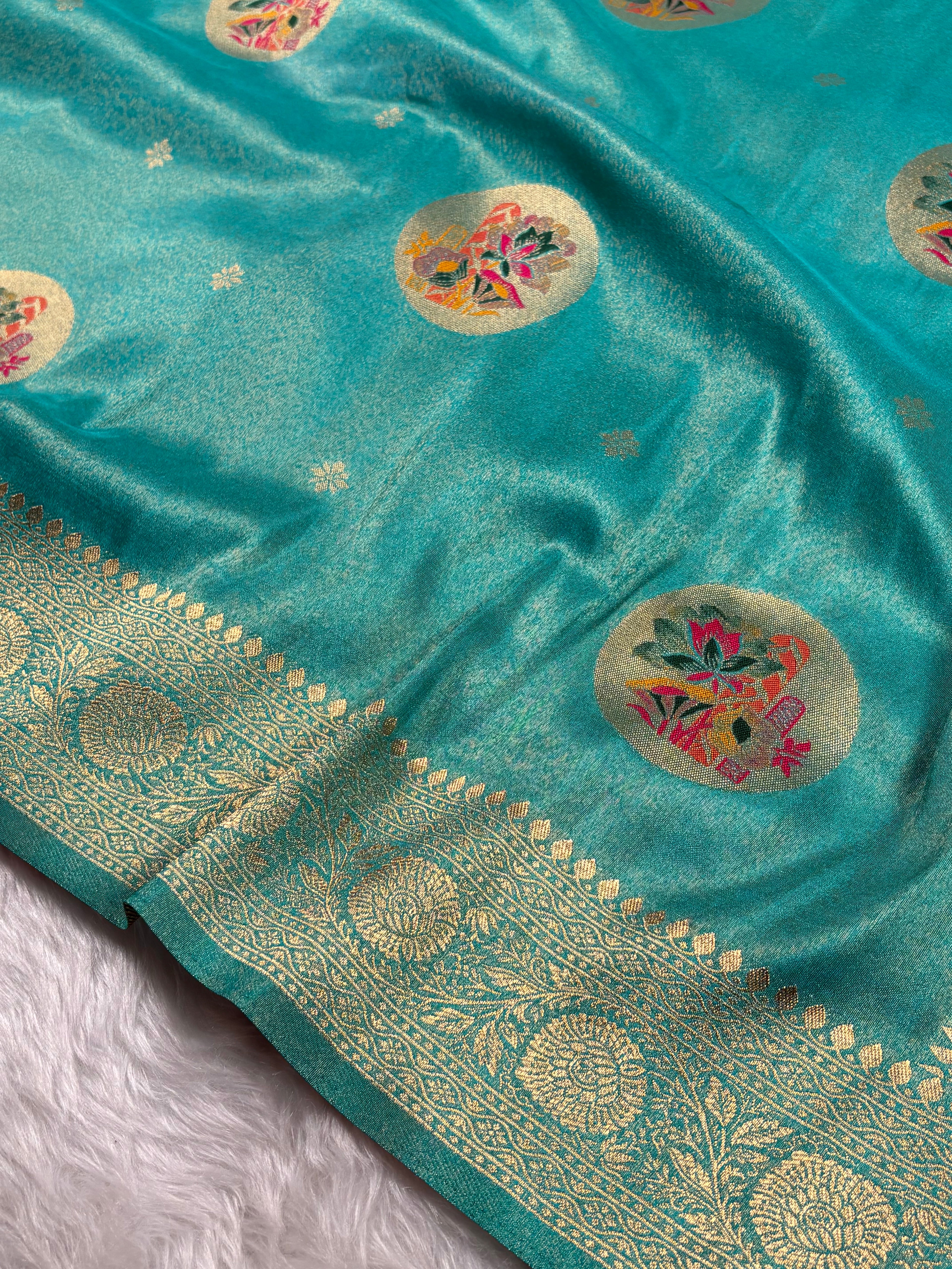Soft Tishu Paithani Banarasi saree
