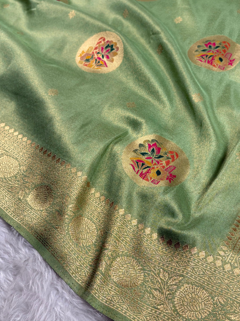 Soft Tishu Paithani Banarasi Saree