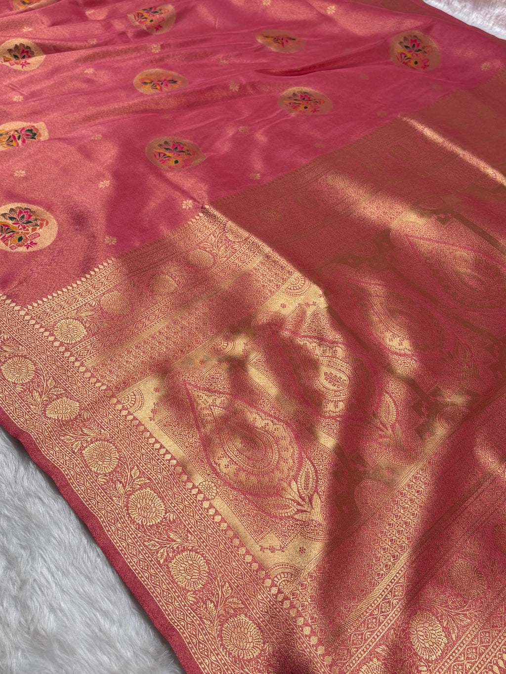 Soft Tishu Paithani Banarasi Saree