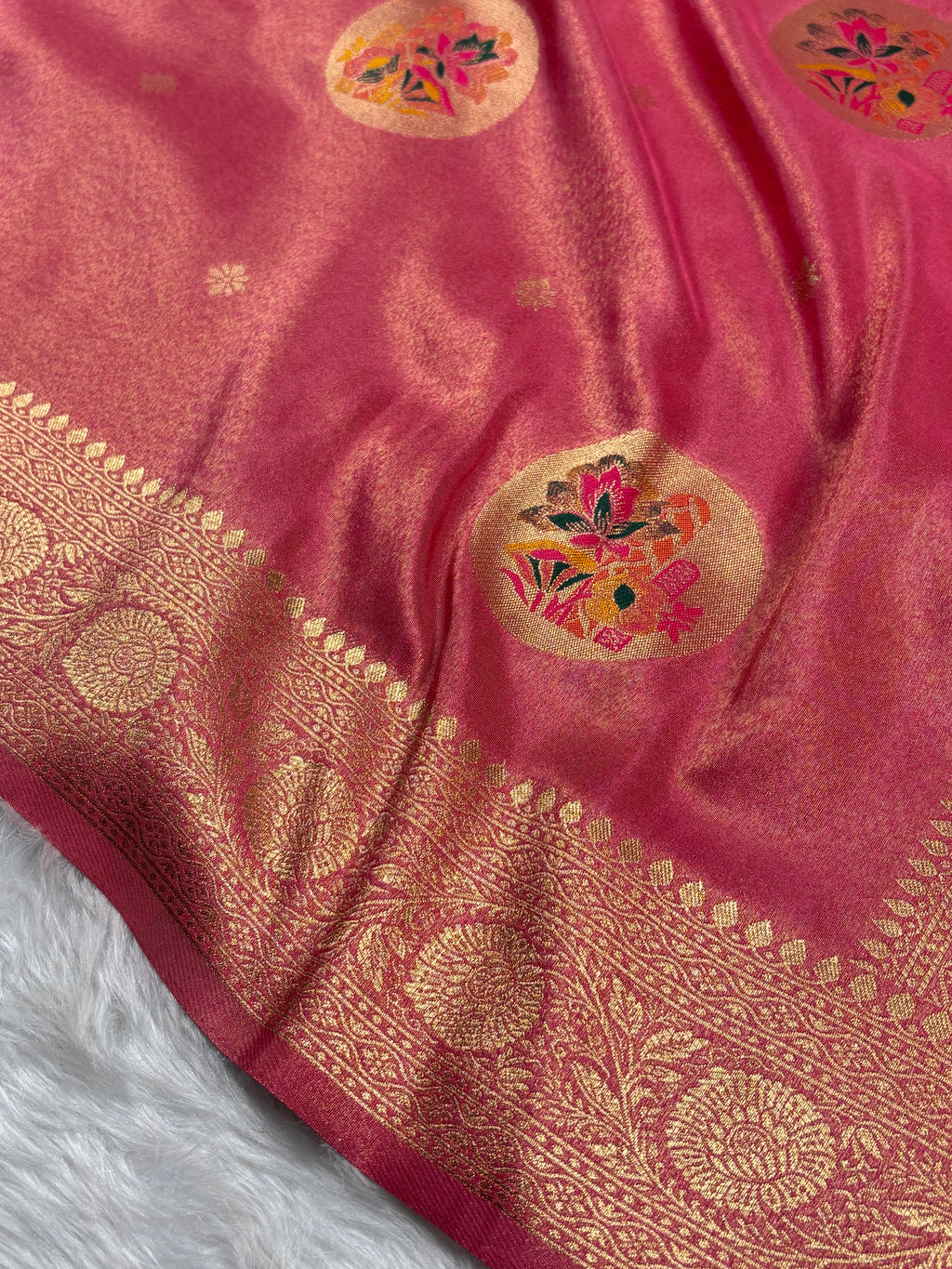 Soft Tishu Paithani Banarasi Saree