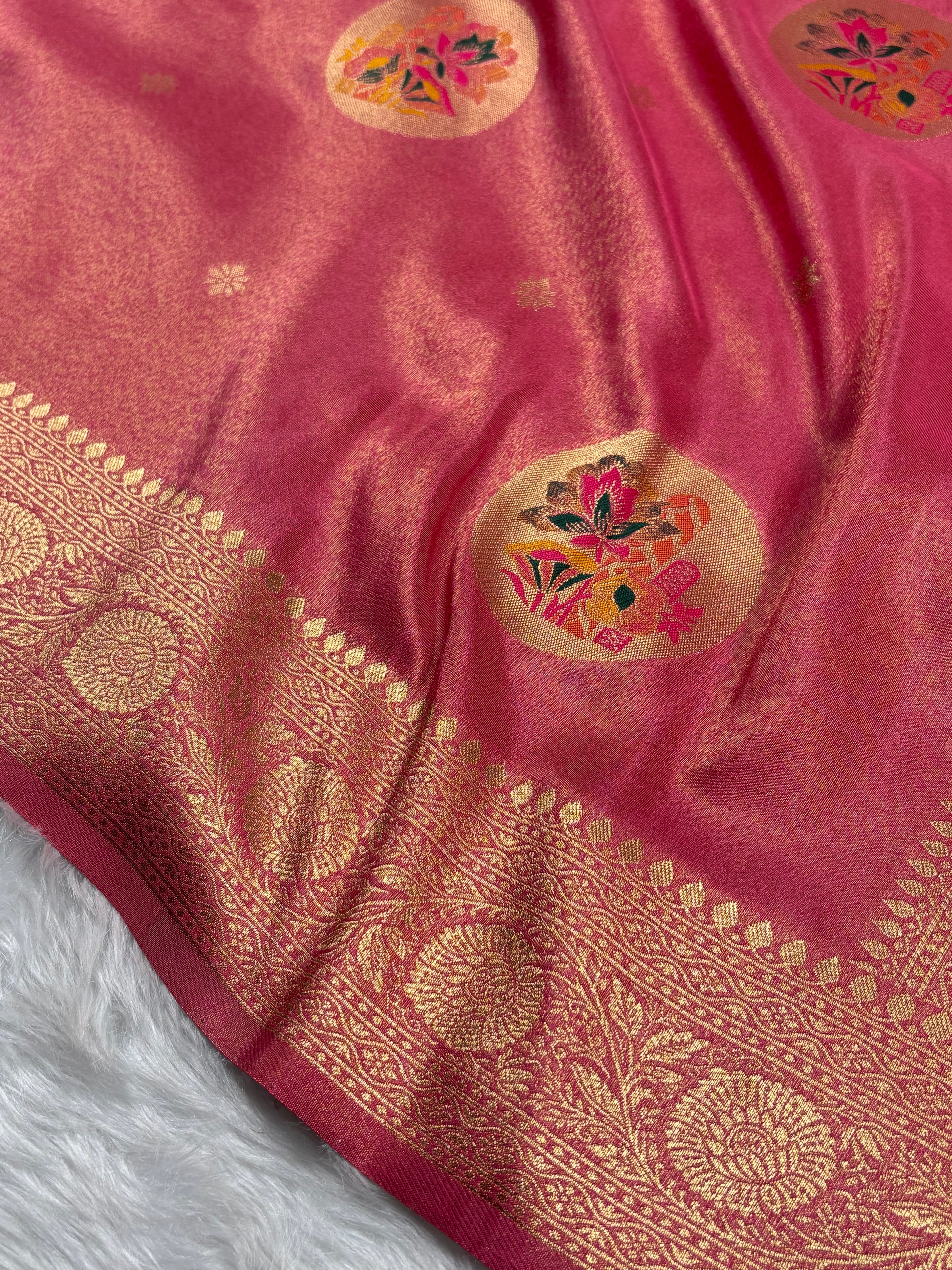 Soft Tishu Paithani Banarasi Saree