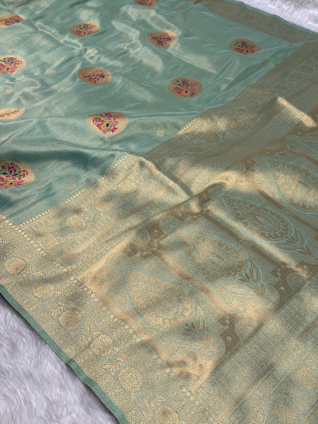 Soft Tishu Paithani Banarasi Saree