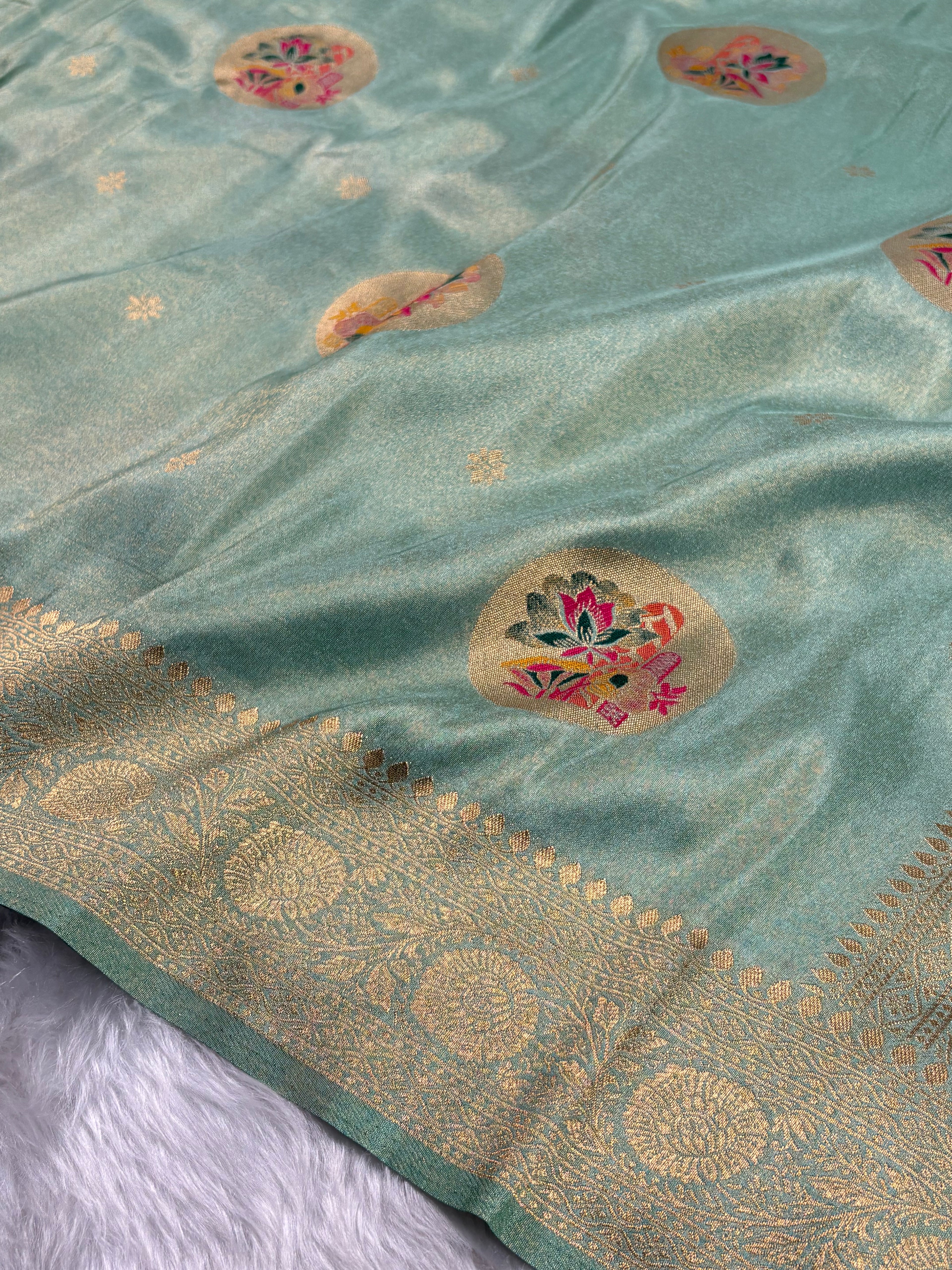 Soft Tishu Paithani Banarasi Saree