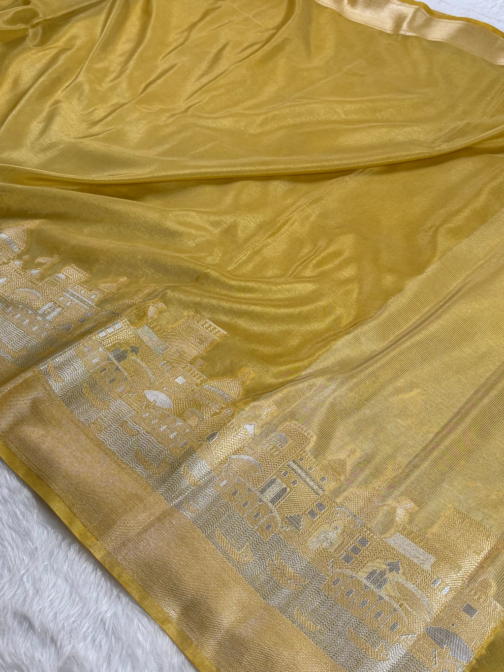 Warm Georgette Silk Banarasi Saree