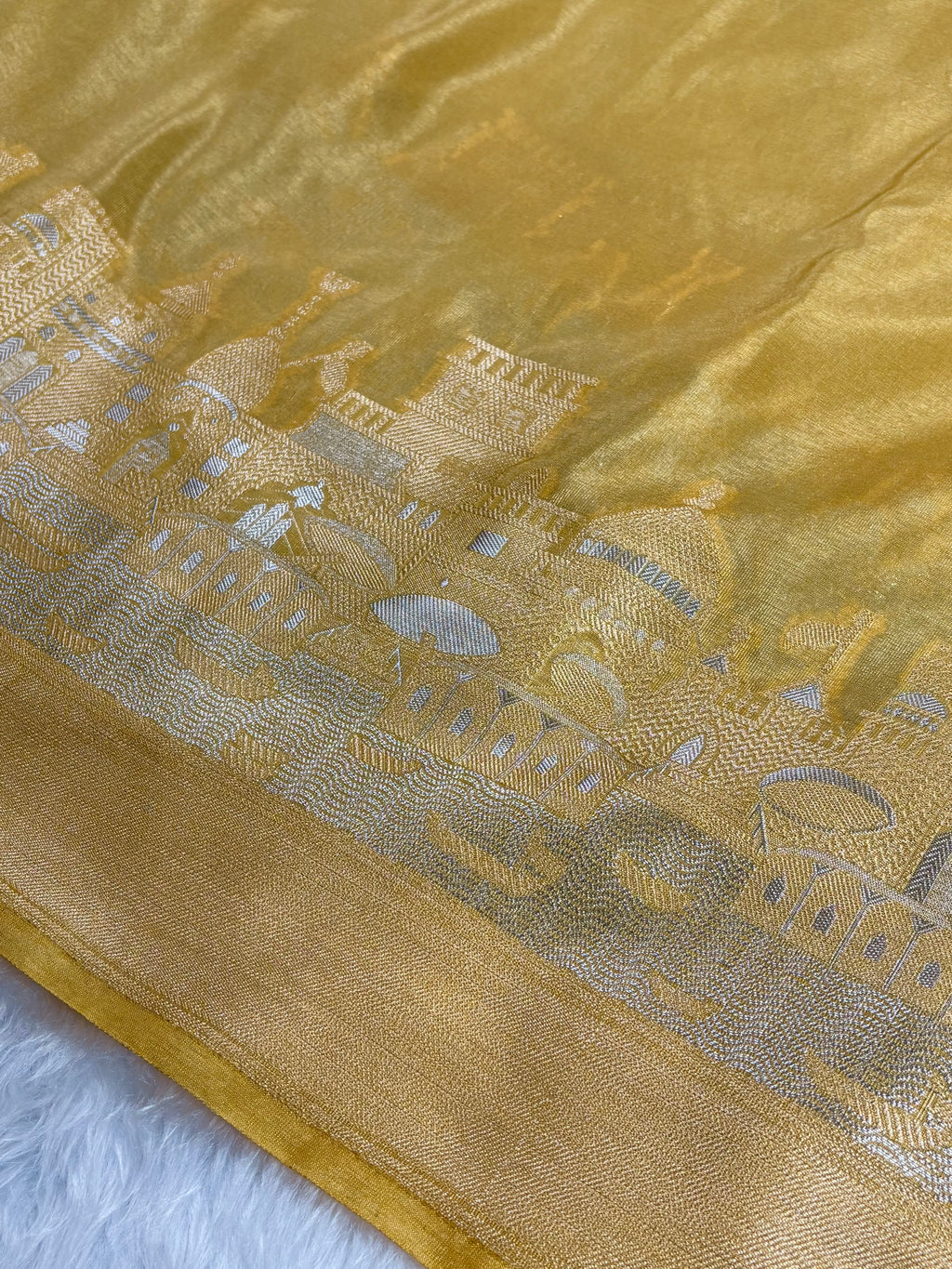Warm Georgette Silk Banarasi Saree