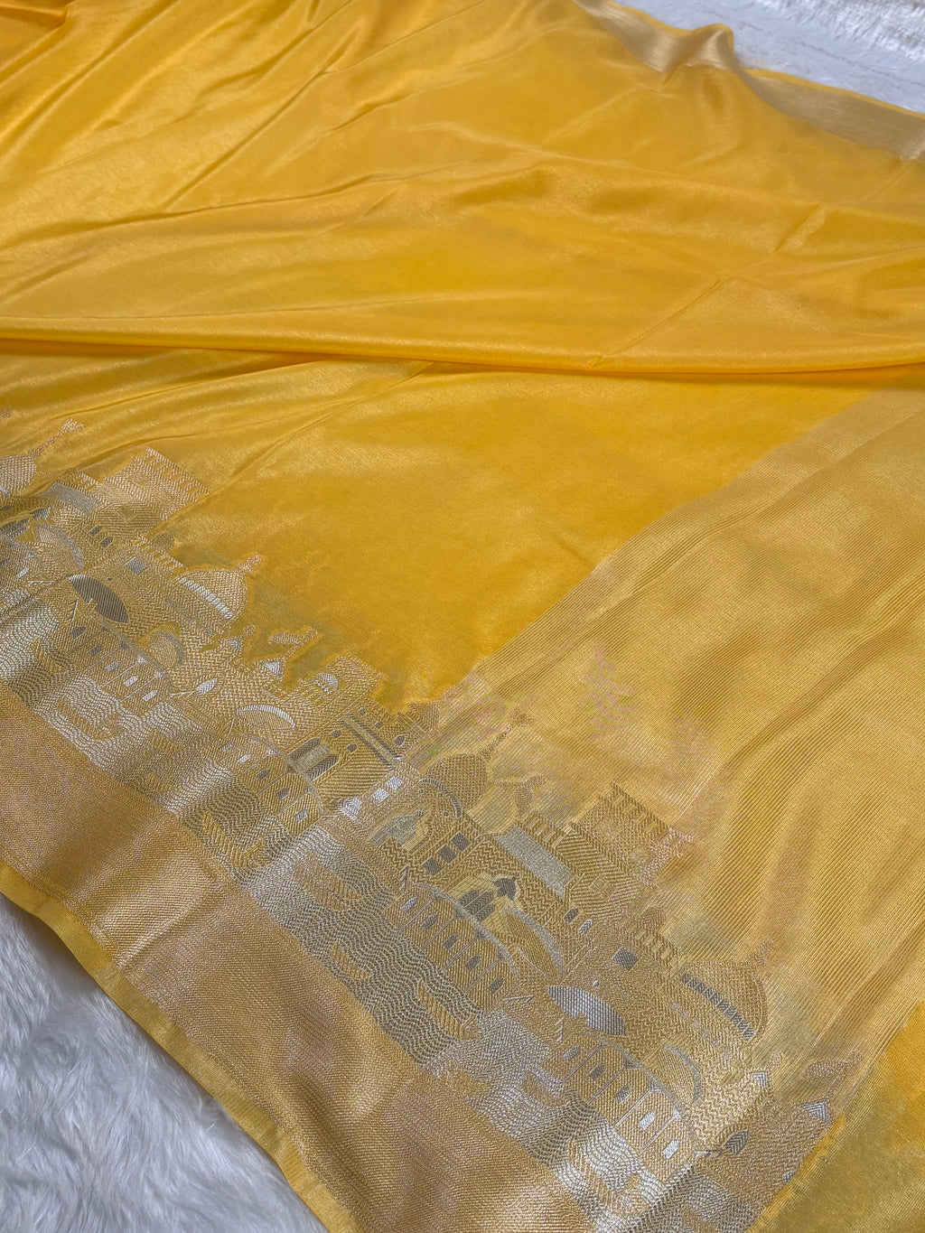 Warm Georgette Silk Banarasi Saree