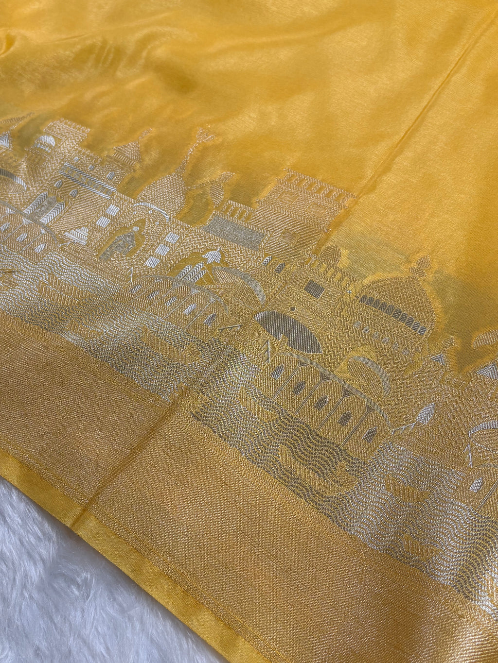 Warm Georgette Silk Banarasi Saree