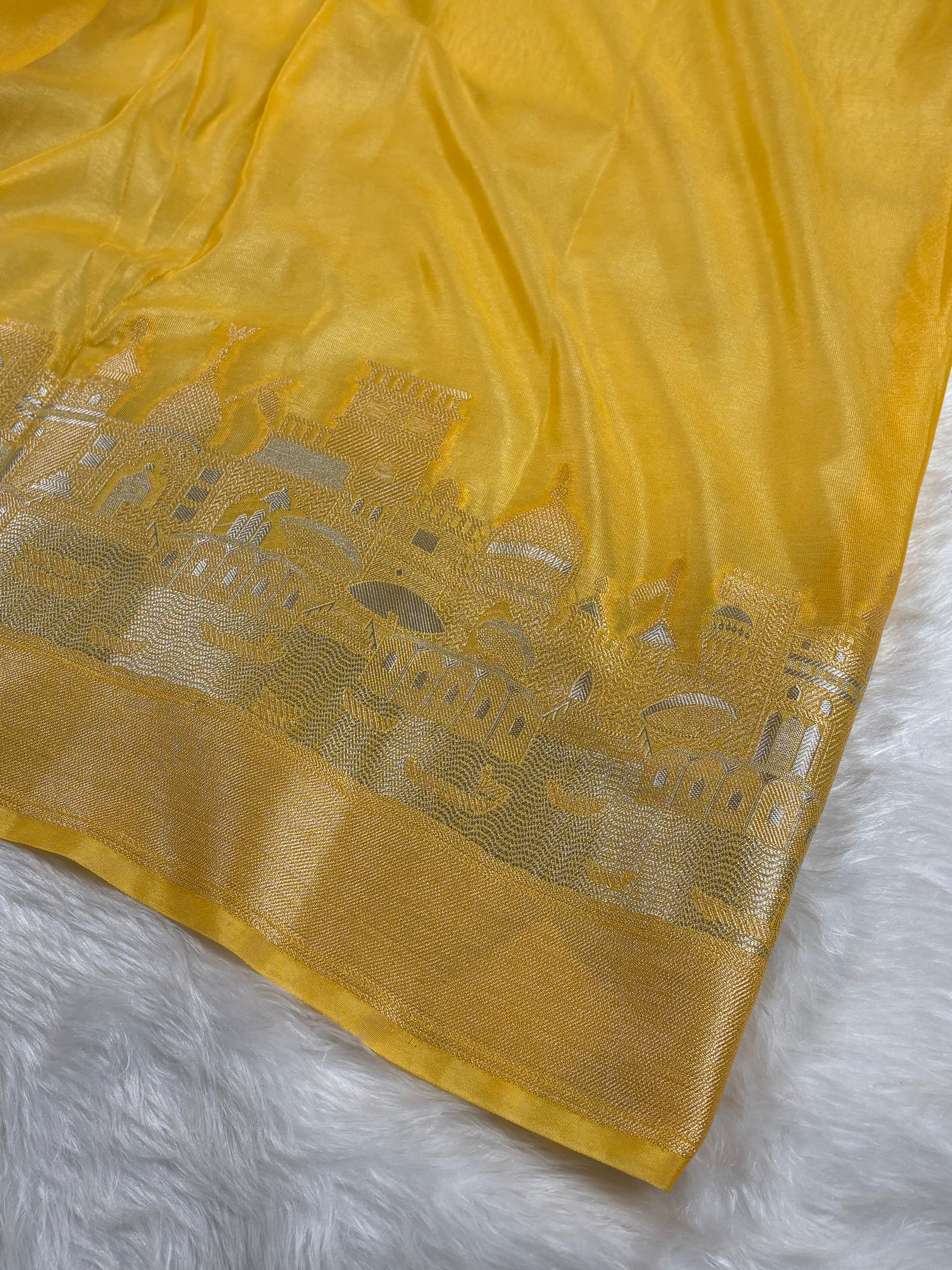 Warm Georgette Silk Banarasi Saree