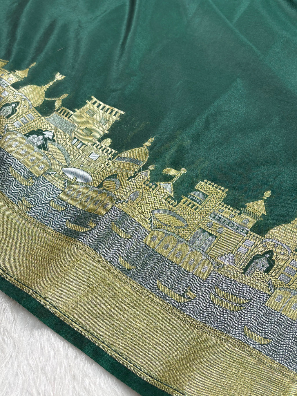 Warm Georgette Silk Banarasi Saree