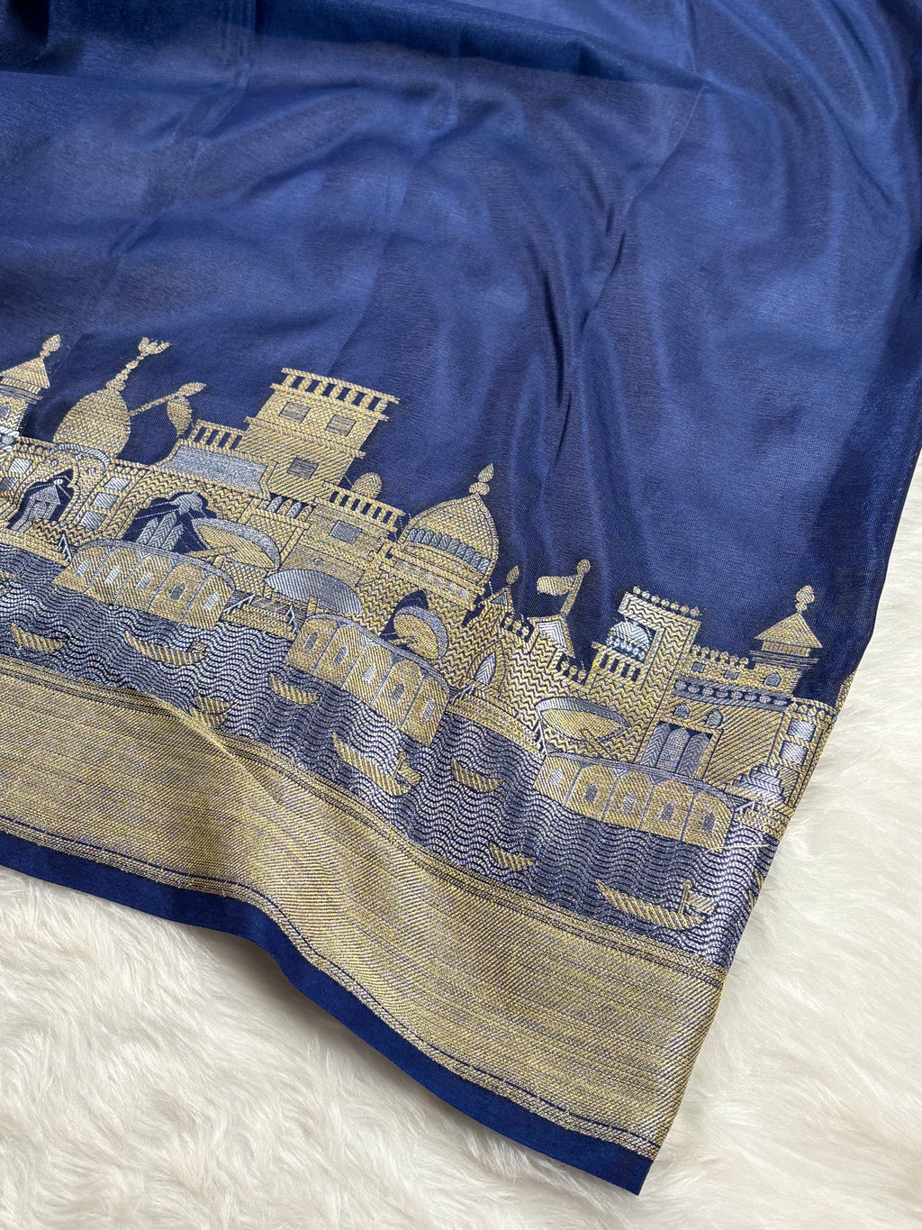 Warm Georgette Silk Banarasi Saree
