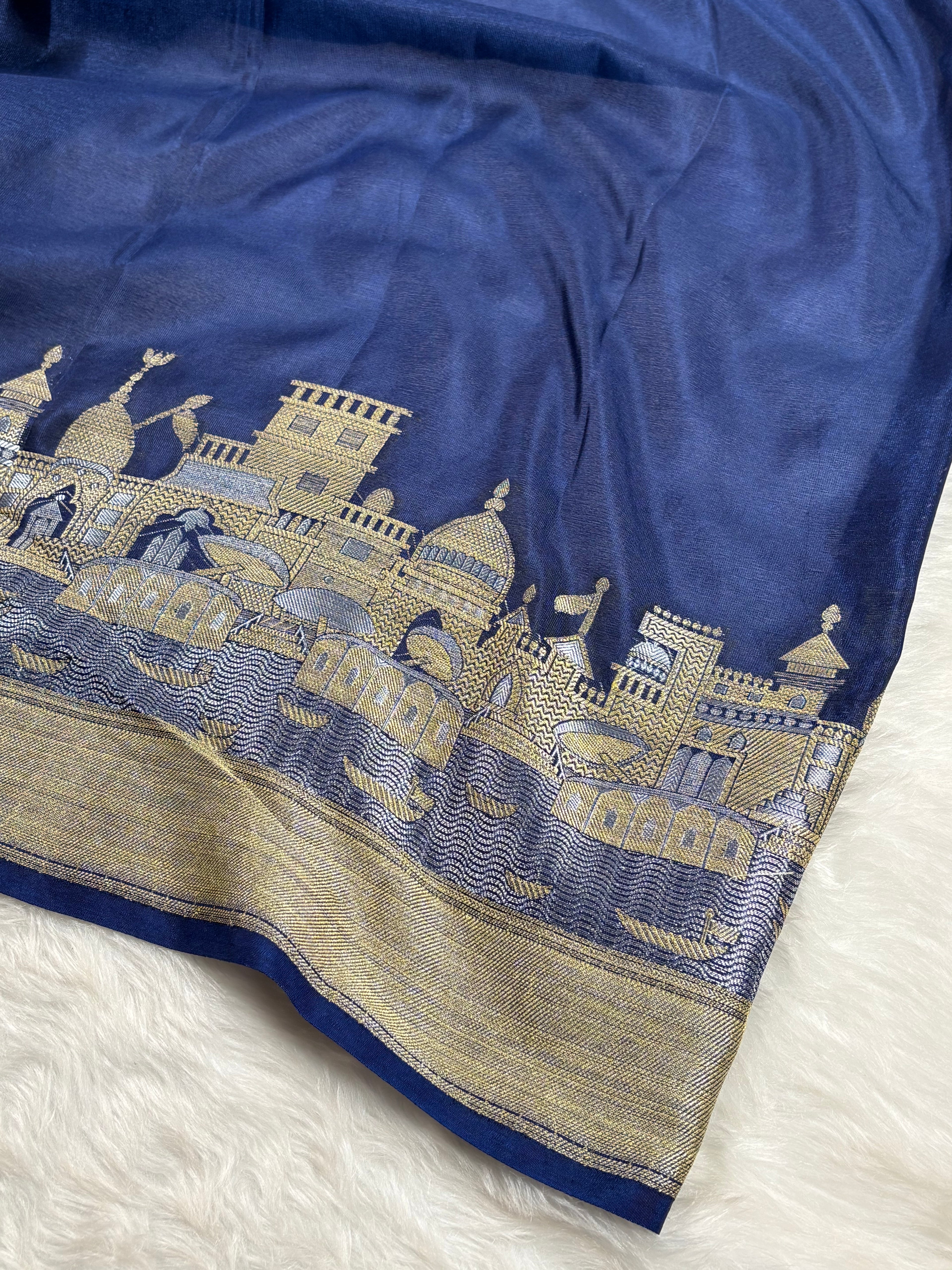 Warm Georgette Silk Banarasi Saree